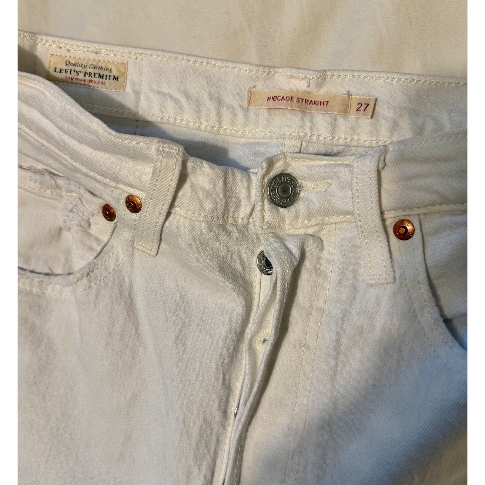 Levi's Levi’s Ribcage Straight Ankle Jeans in Cloud Over size 27 Size 27" / US 4 / IT 40 - 6 Thumbnail