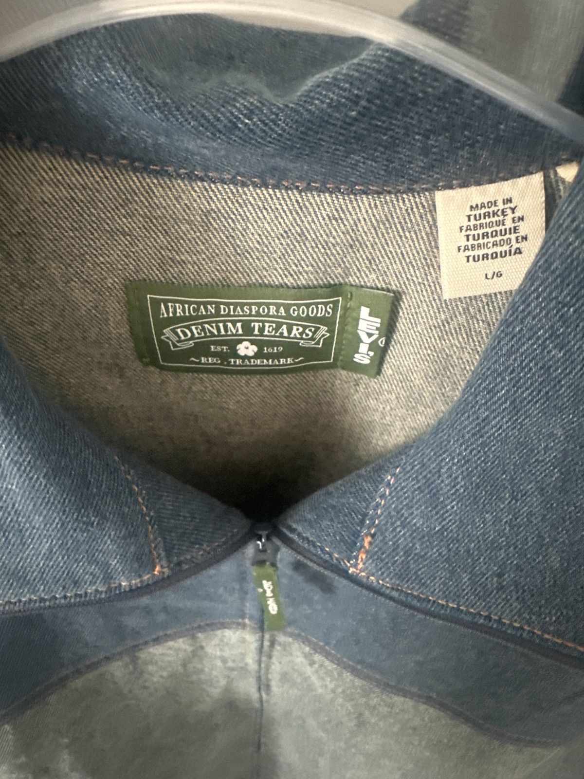 DENIM TEARS × Levi's Levi’s X Denim Tears Track jacket Size US L / EU 52-54 / 3 - 6 Thumbnail