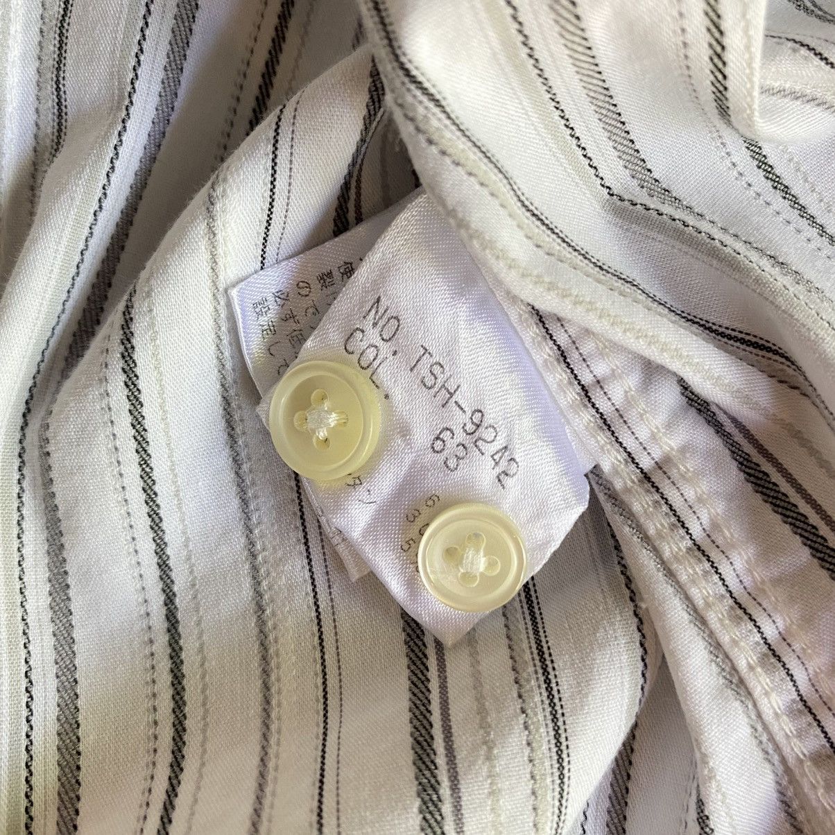 Tornado Mart TORNADO MART Striped 3/4 Sleeve Shirt Size L / US 10 / IT 46 - 14 Thumbnail