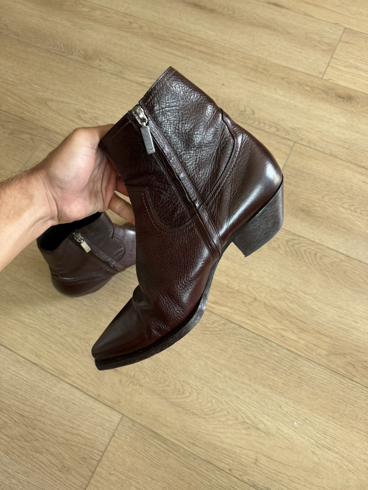 Saint Laurent Paris Leather Lukas boot Size US 11 / EU 44 - 4 Thumbnail