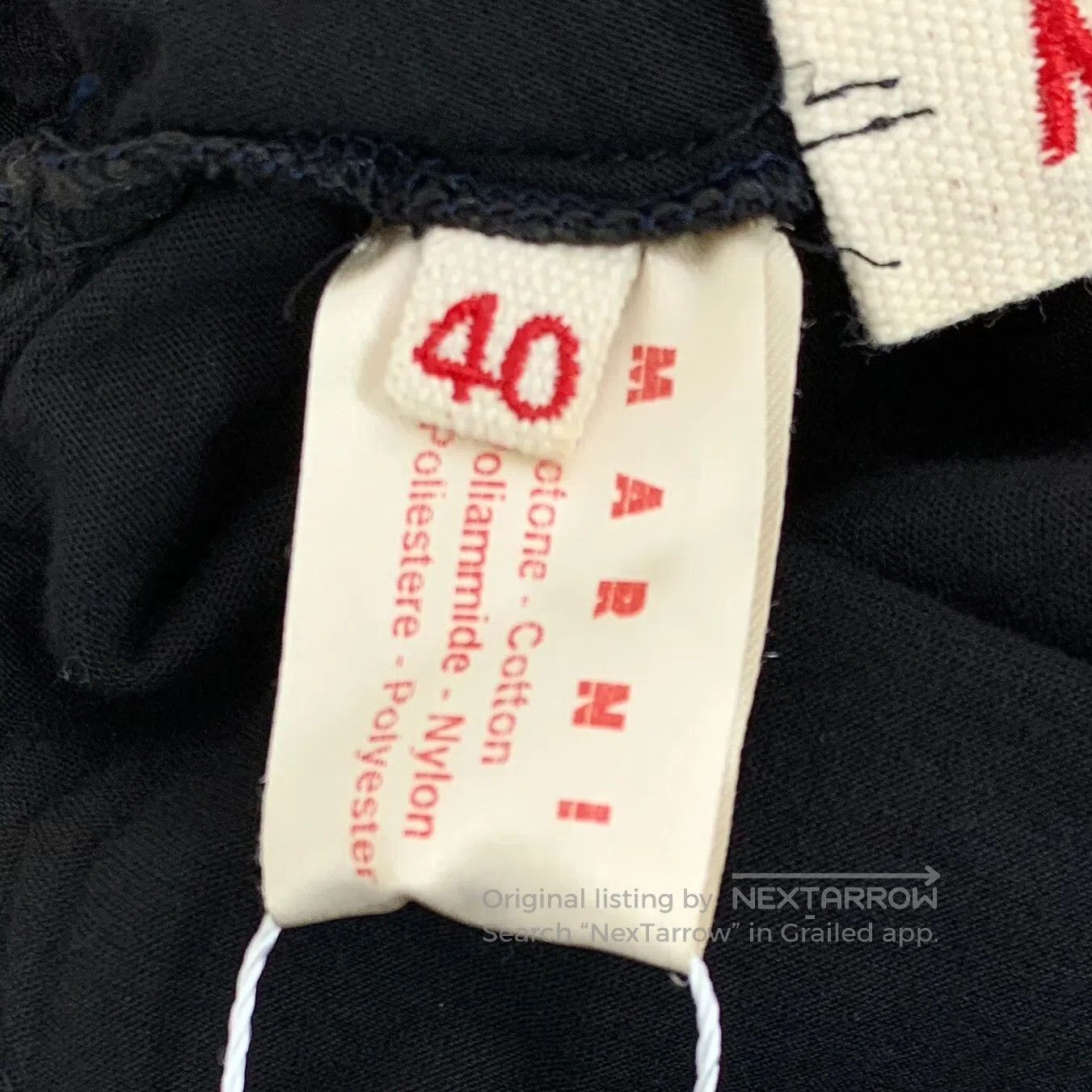 Marni MARNI Black flared cotton V-neck sleeveless dress| Size S / US 4 / IT 40 - 6 Thumbnail