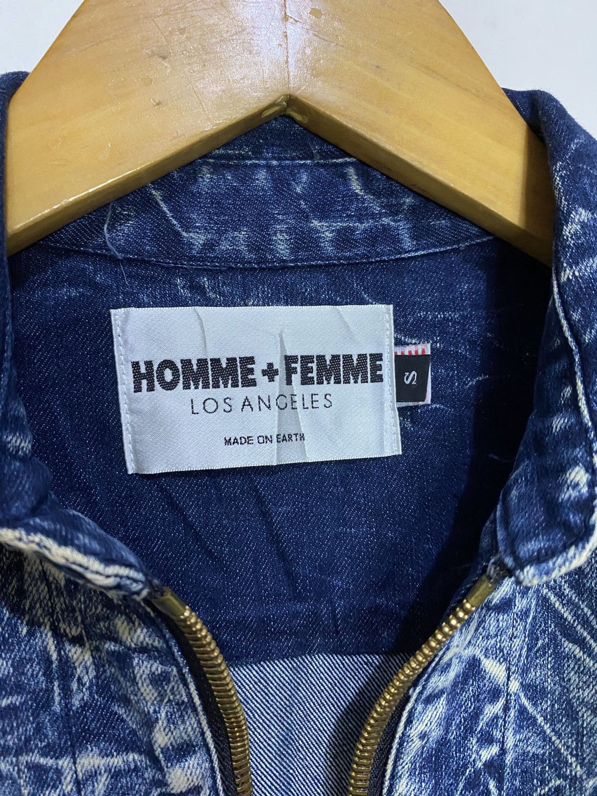 Homme + Femme La × If Six Was Nine × Japanese Brand Homme + Femme Zipper Jean Jacket If Six Was Nine Style Size US M / EU 48-50 / 2 - 5 Thumbnail
