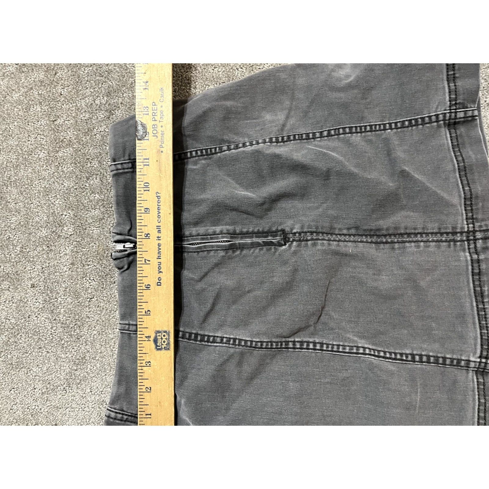 Free People VINTAGE Free People Gray Corduroy Mini Skirt 6 Zip Women Size 28" / US 6 / IT 42 - 5 Thumbnail