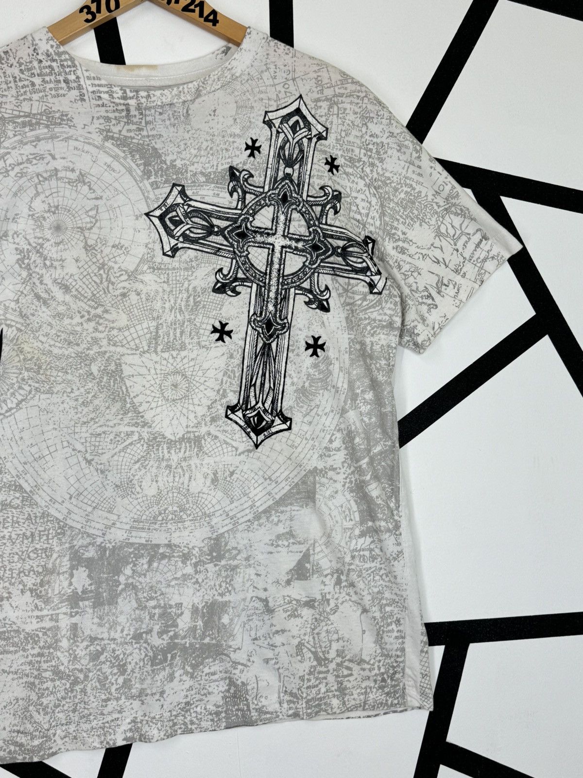 Affliction Crazy Vintage Y2K RAW STATE REDEMPTION Cross Skull Shirt Size US M / EU 48-50 / 2 - 5 Thumbnail