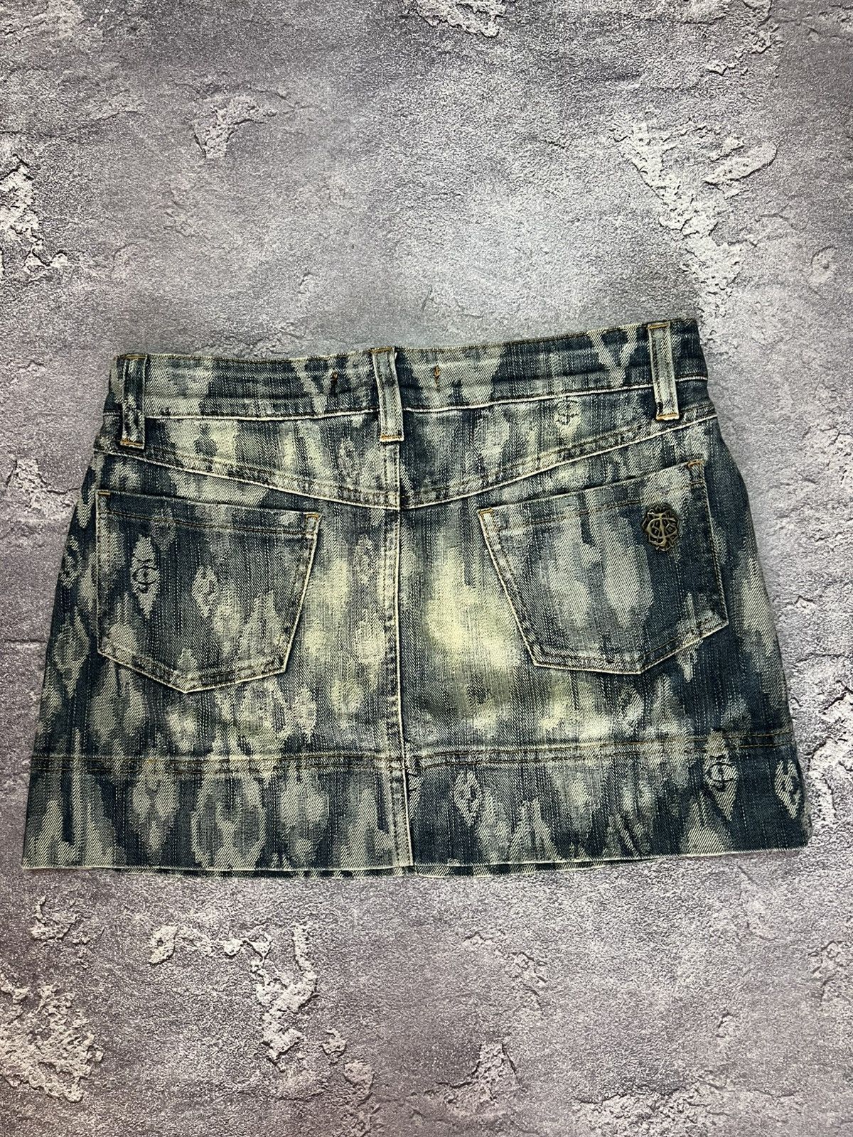 Just Cavalli Just Cavalli Monogram Logo Mini Skirt Vintage Womens Size L / US 10 / IT 46 - 3 Thumbnail