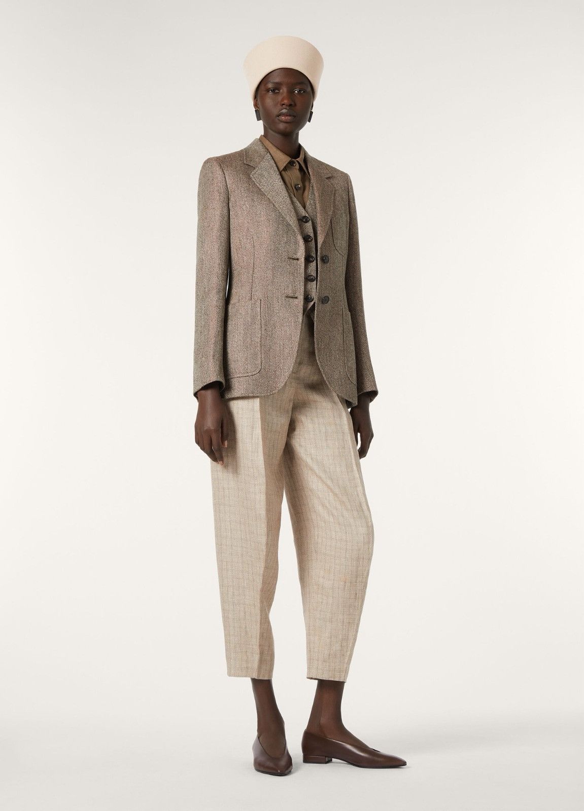 Loro Piana o1srvl11e0526 FAP0476 Dan Pant in Beige Size 27" / US 4 / IT 40 - 7 Thumbnail
