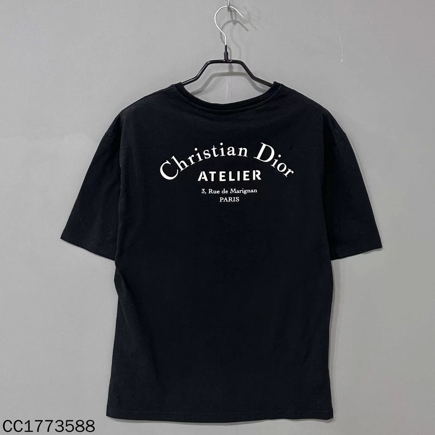 Dior Dior black slogan short sleeve tee XS 95 New Size XS / US 0-2 / IT 36-38 - 3 Thumbnail