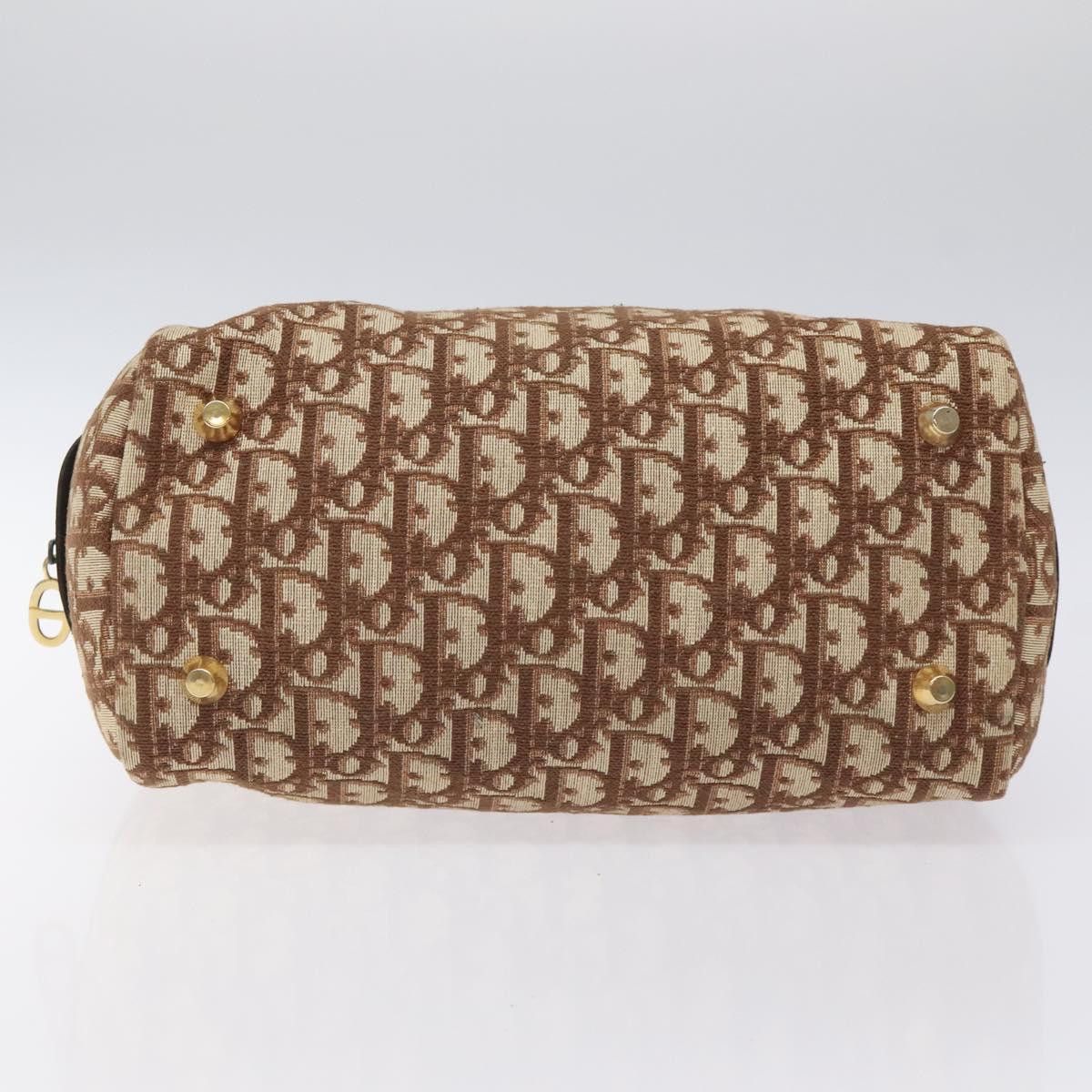 Dior DIOR Trotter Canvas Hand Bag Beige Gold Size ONE SIZE - 9 Thumbnail