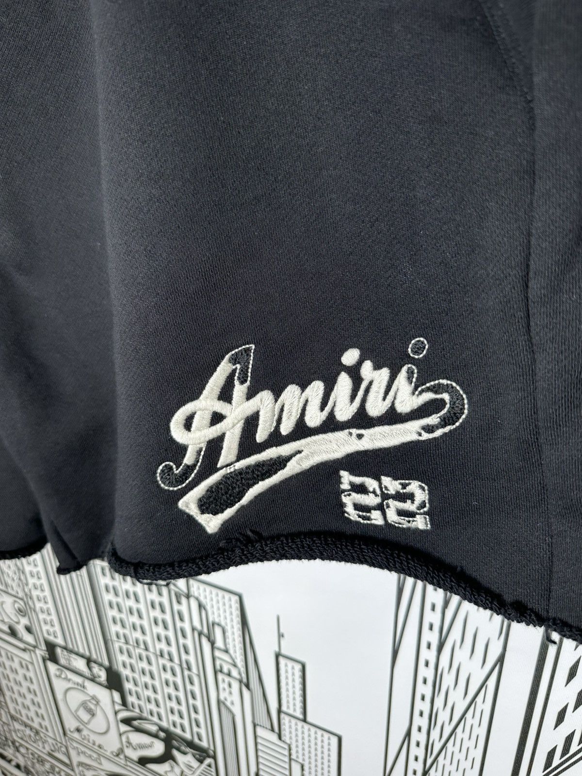 Amiri Amiri Script Logo Shorts Black XL Size US 36 / EU 52 - 5 Thumbnail