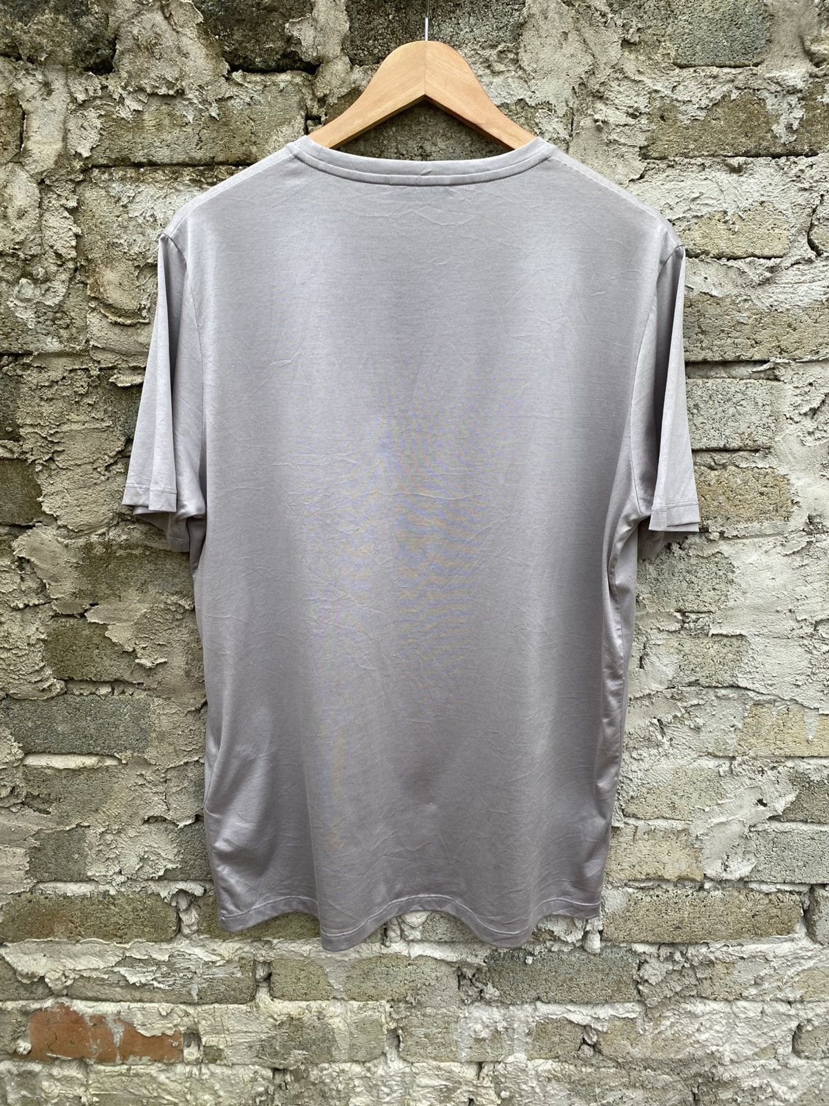 Prada Silver Black Tab Pocket Tee Size US L / EU 52-54 / 3 - 2 Thumbnail