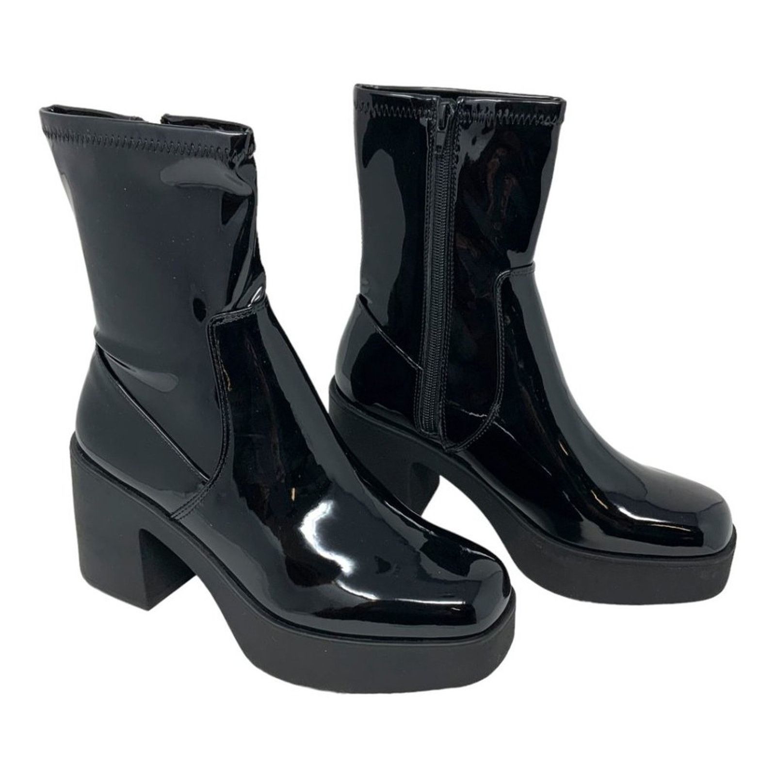 Aldo Aldo Upstep Black Platform Boot Size 8.5 NWT $130 MSRP Size US 8.5 / IT 38.5 - 2 Thumbnail
