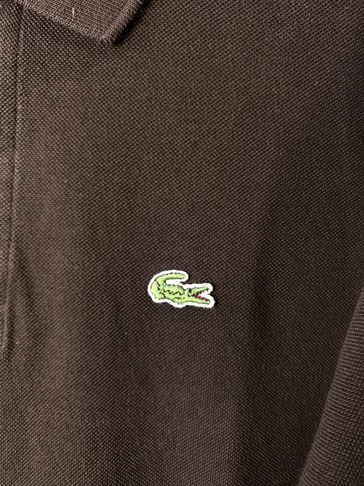 Lacoste × Vintage Vintage Brown Lacoste Polo Shirt Y2K Tennis Hype Size US XL / EU 56 / 4 - 3 Thumbnail