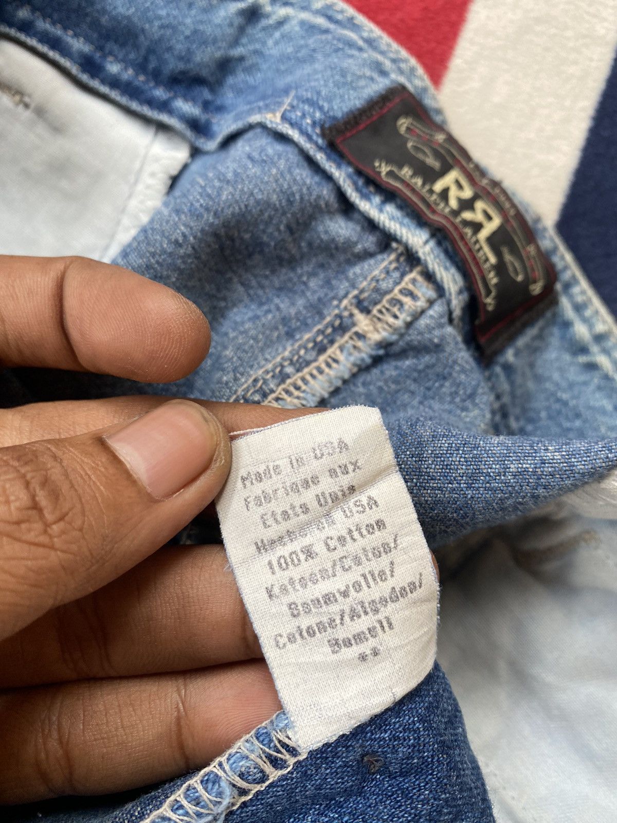 Polo Ralph Lauren × Vintage Polo Ralph Lauren Duble RL Vintage Cargo Denim Pants Size US 32 / EU 48 - 8 Thumbnail