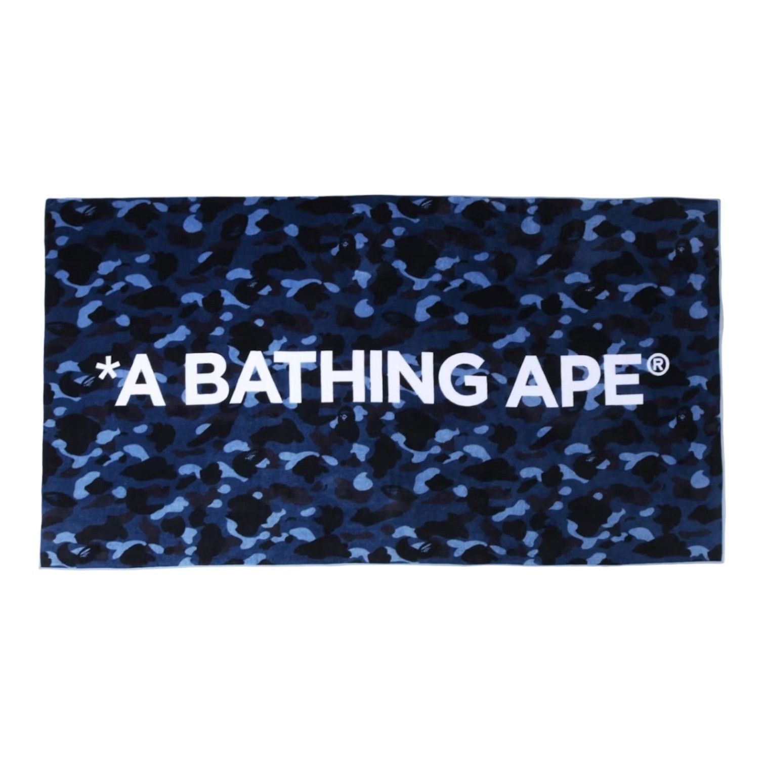 image of Bape Color Camo Beach Towel in Blue, Men's