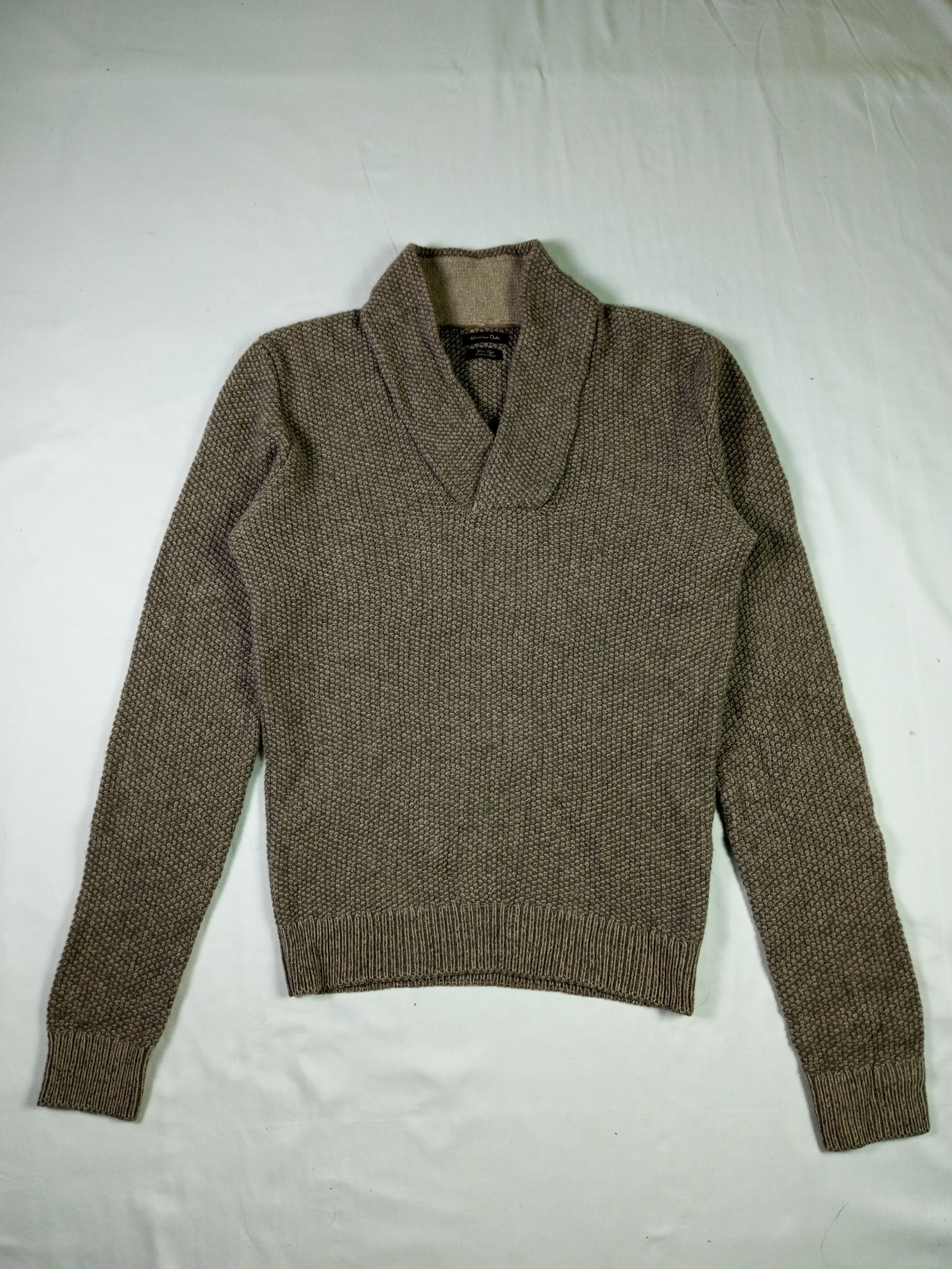 Massimo Dutti × Vintage Vintage Massimo Dutti Brown Knit Wear Size US L / EU 52-54 / 3 - 1 Thumbnail