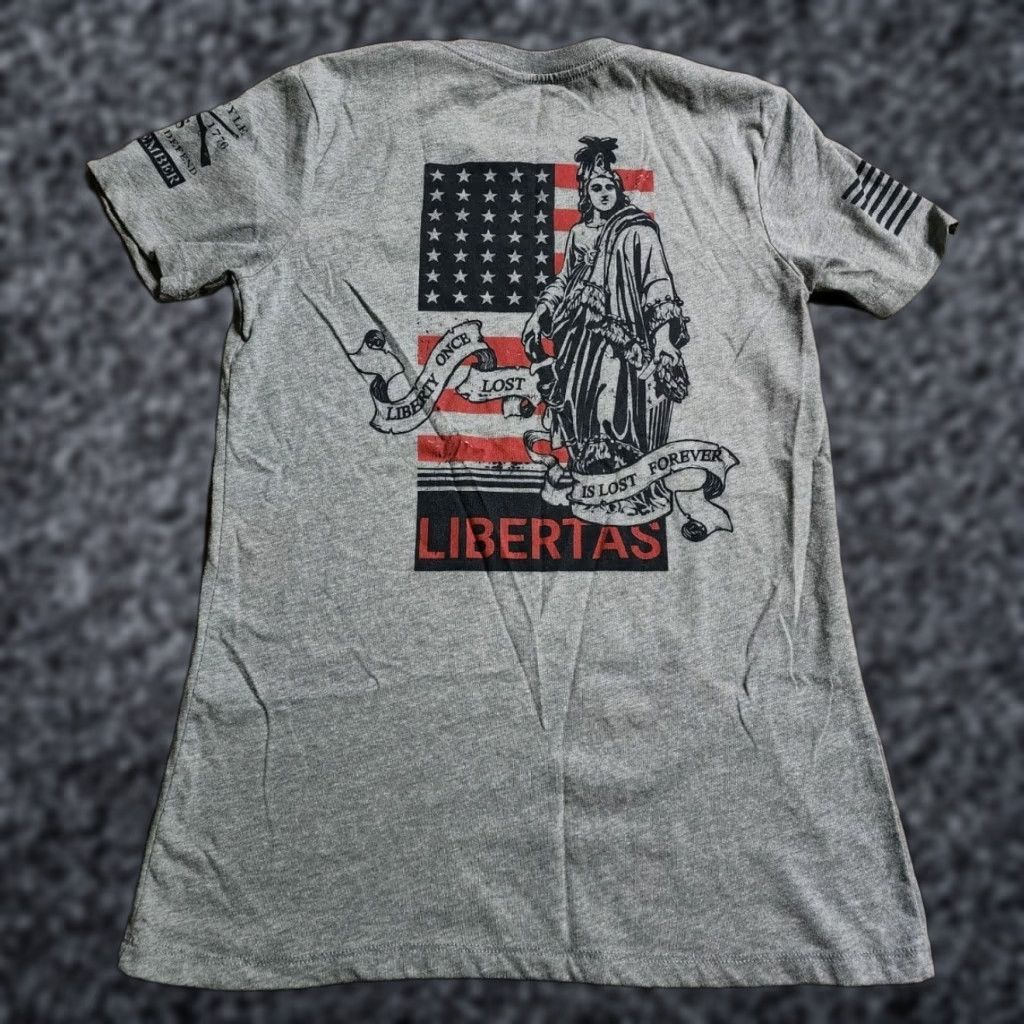 Doublet Grunt Style T Shirt Womens L LIBERTAS Liberty Once Lost Patriotic Double Sided Size L / US 10 / IT 46 - 1 Thumbnail