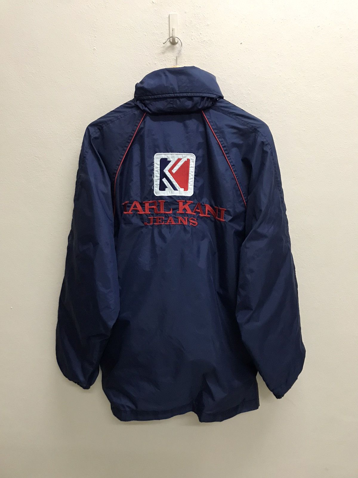 Karl Kani Vintage 90s Karl Kani Jeans Biglogo Windbreaker Jacket Size US XL / EU 56 / 4 - 5 Thumbnail