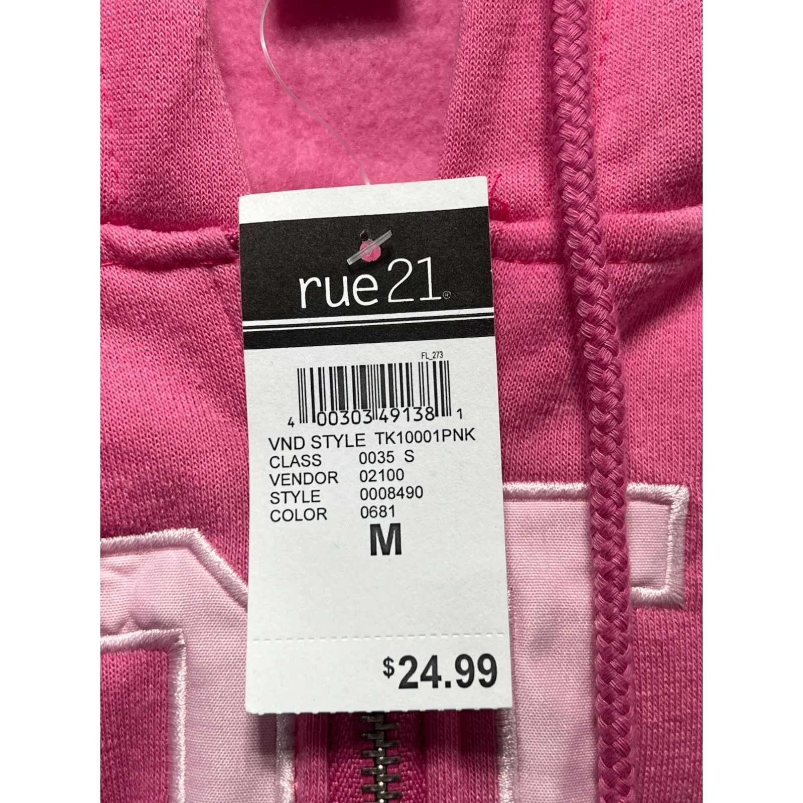 rue21 Rue 21 - Women's Long Sleeve Hooded Sweatshirt - Pink - Medi Size M / US 6-8 / IT 42-44 - 8 Thumbnail