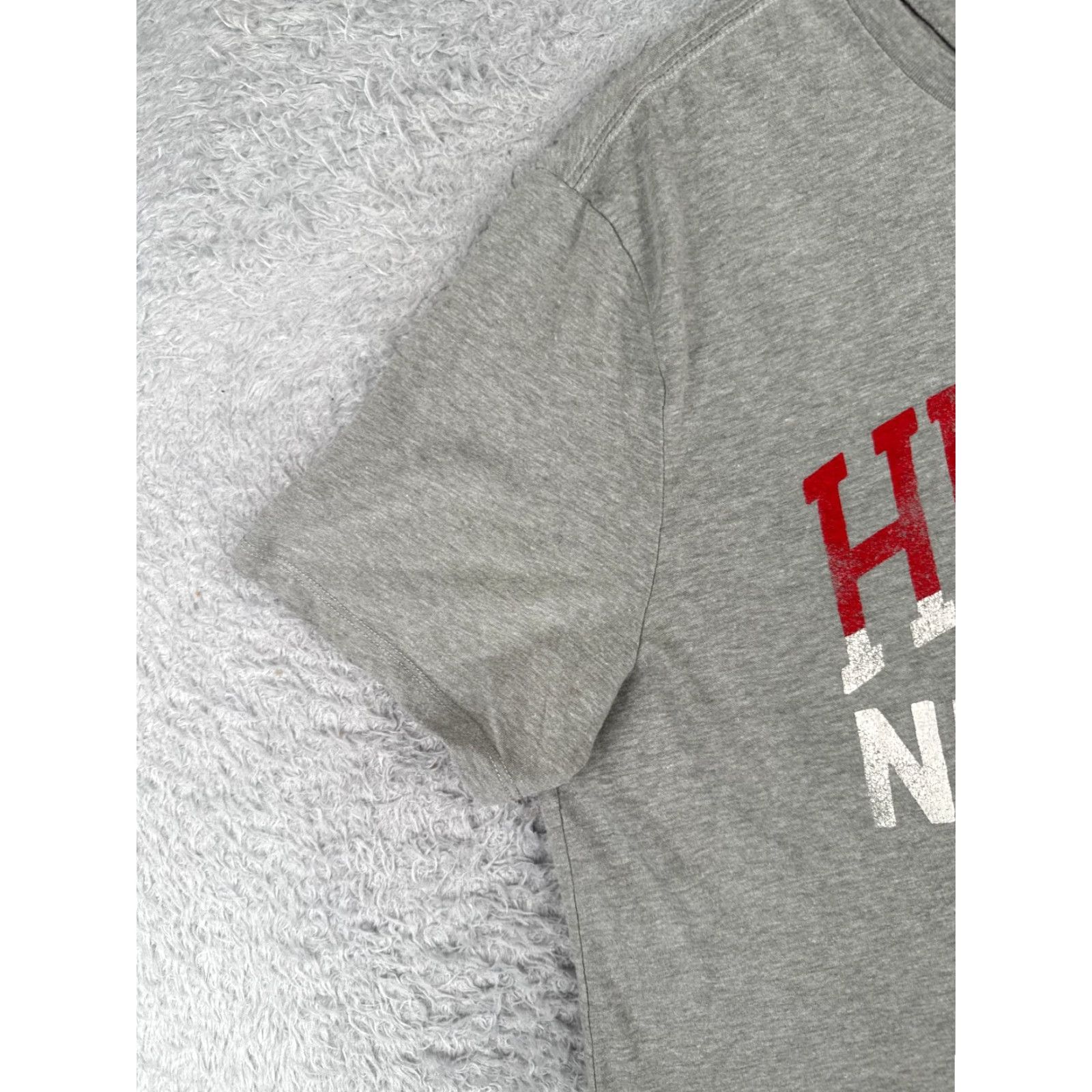 Tommy Hilfiger Tommy Hilfiger Gray Crop Shirt Women Medium Cotton Short Sleeve Crew Neck Casual T-Shirt Classic Size M / US 6-8 / IT 42-44 - 3 Thumbnail