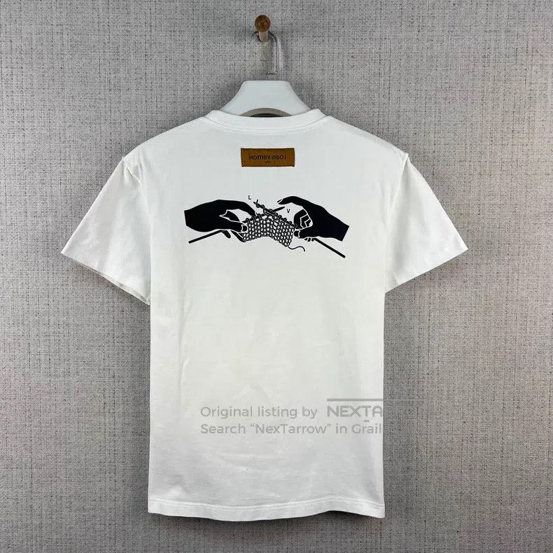Louis Vuitton Louis Vuitton Solid stretch printed crew neck short sleeve Size US S / EU 44-46 / 1 - 3 Thumbnail