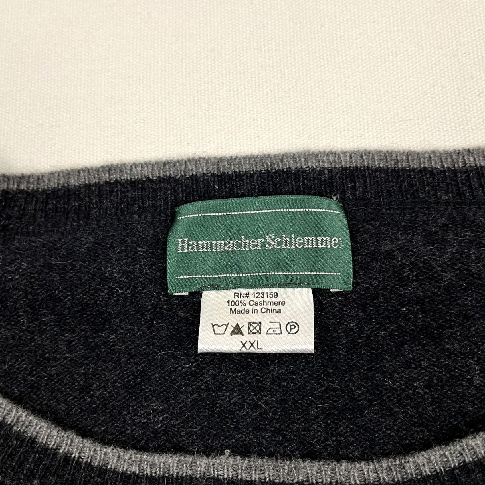 Vintage Hammacher Schlemmer Cashmere Sweater Mens 2XL Blue Old Money Quiet Luxury Pullover Knit Crew Neck Classic Size US XXL / EU 58 / 5 - 2 Thumbnail