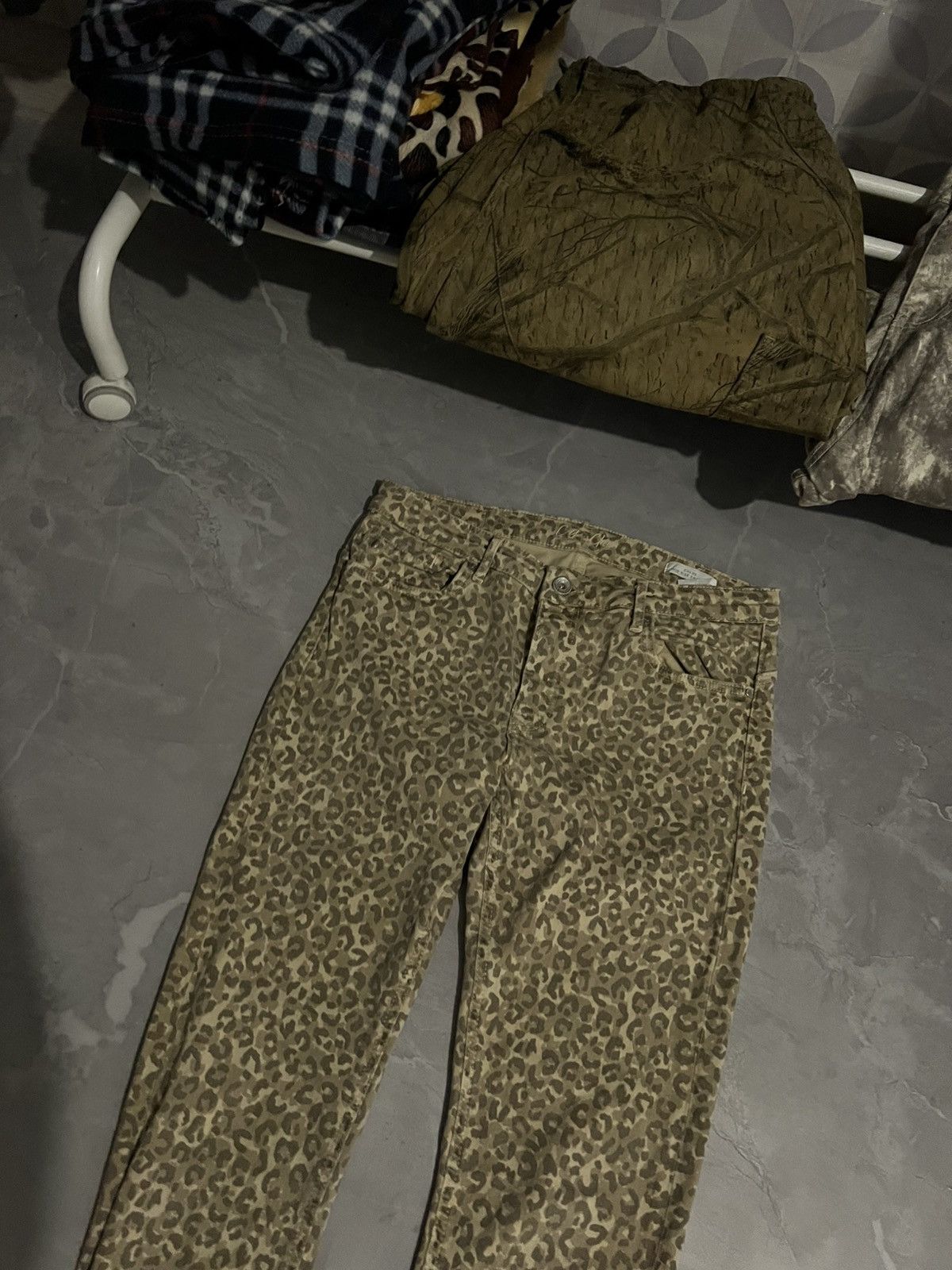 Vintage Archive Skinny Leopard Glamour Jean / Distressed Style 90 Size US 30 / EU 46 - 2 Thumbnail