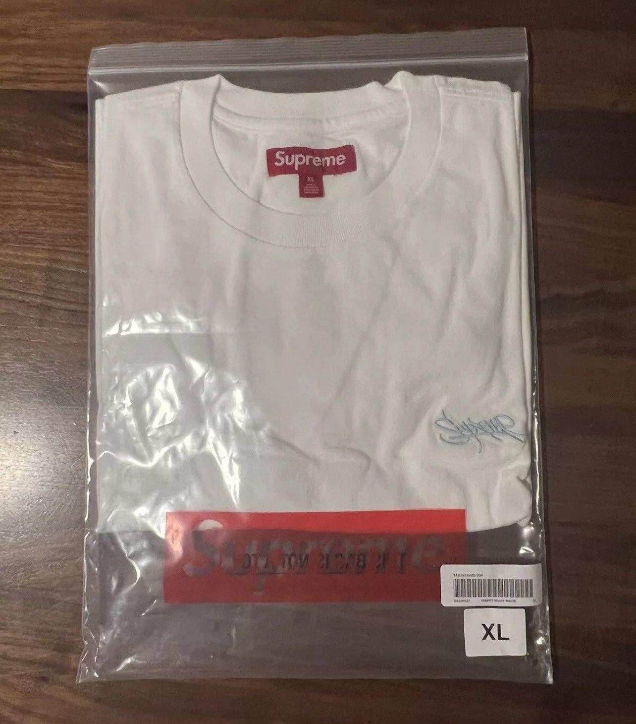 Supreme Supreme Washed Tag S/S Short Sleeve Top SS24 XL White Size US XL / EU 56 / 4 - 2 Thumbnail