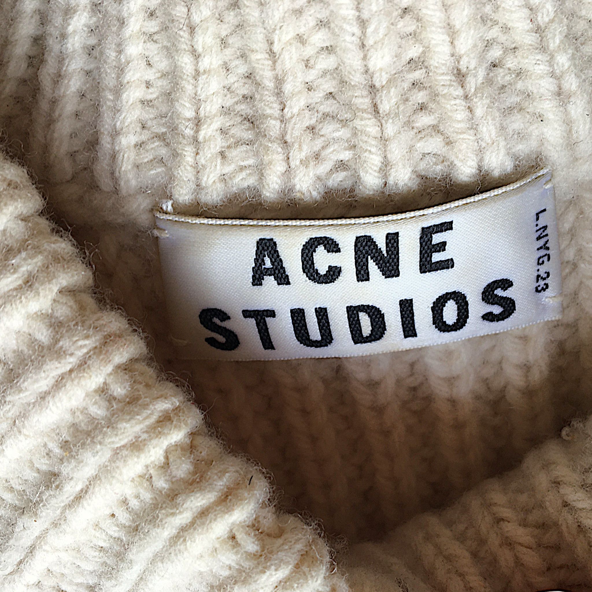 Acne Studios Acne Studios Miles - Cream Wool Chunky Knit Sweater 2013 Size XS / US 0-2 / IT 36-38 - 5 Thumbnail