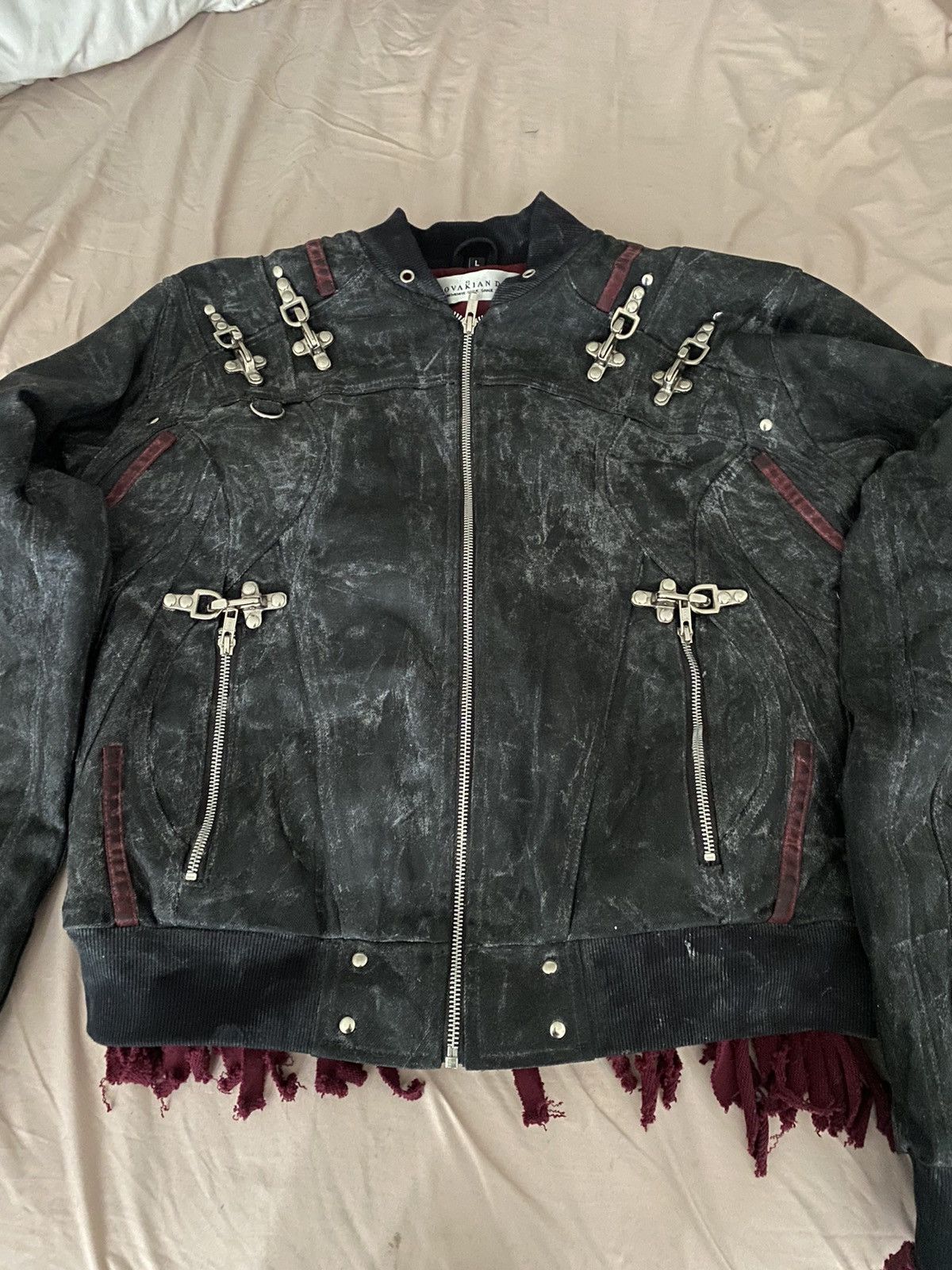 Other AW25 'Roztrhané' Black Bomber Jacket Size US L / EU 52-54 / 3 - 3 Thumbnail