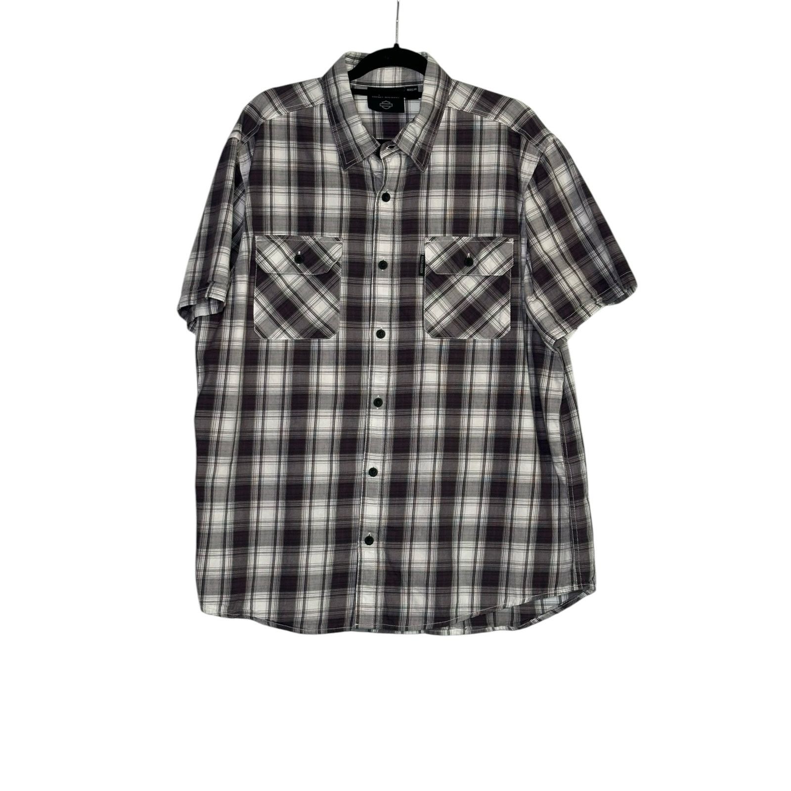 Harley Davidson Harley Davidson plaid short sleeves button shirt size XL Size US XL / EU 56 / 4 - 7 Thumbnail