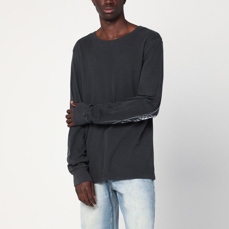 basketcase gallery Basketcase Gallery Vintage Black Cotton Crewneck Sweater Size US S / EU 44-46 / 1 - 1 Thumbnail