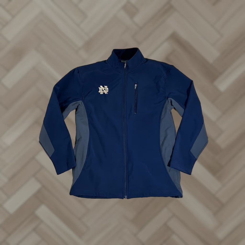 Adidas adidas Jersey Notre Dame Jacket Full Zip Blue Warm size Large Mens Regular Large Jacket Size US L / EU 52-54 / 3 - 1 Thumbnail