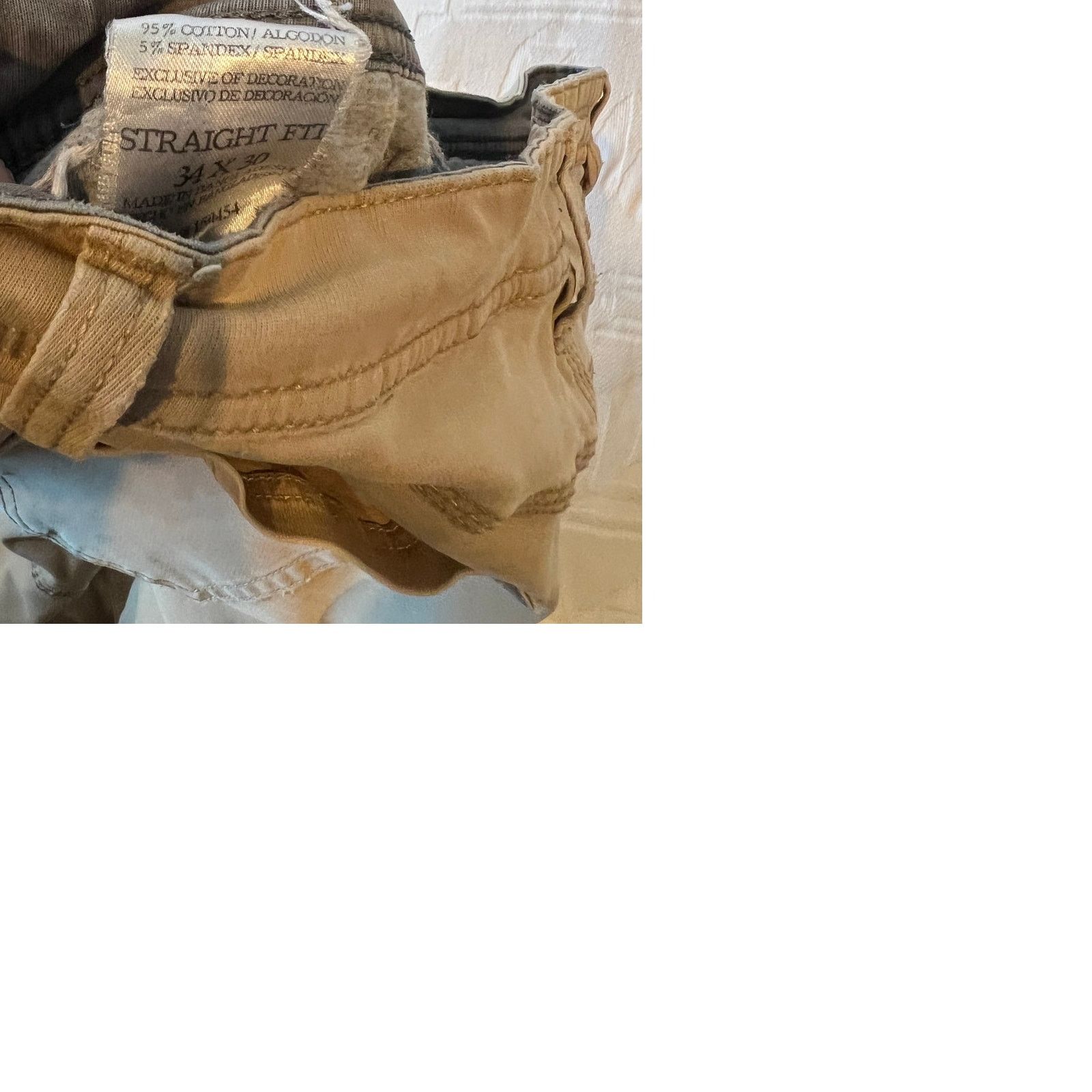 Weatherproof Weatherproof Khaki Stage Straight Carpenter Jeans Mens 34x30 Size US 34 / EU 50 - 6 Thumbnail