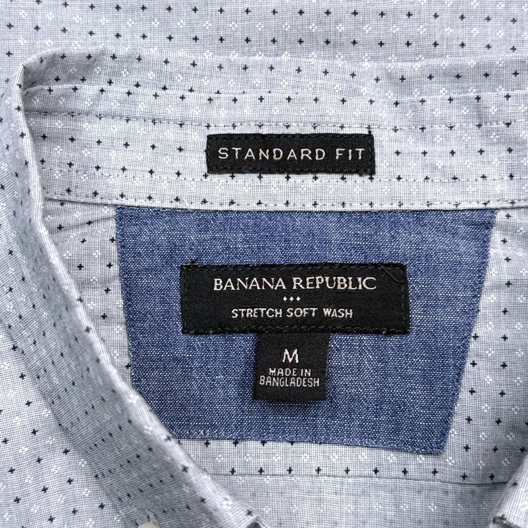 Banana Republic Banana Republic Shirt Mens M Green Button Up Stretch Soft Wash Geometric Knit Cotton Button-Down Collar Pockets Casual Workwear Regular Vintage No N/A Size US M / EU 48-50 / 2 - 4 Thumbnail