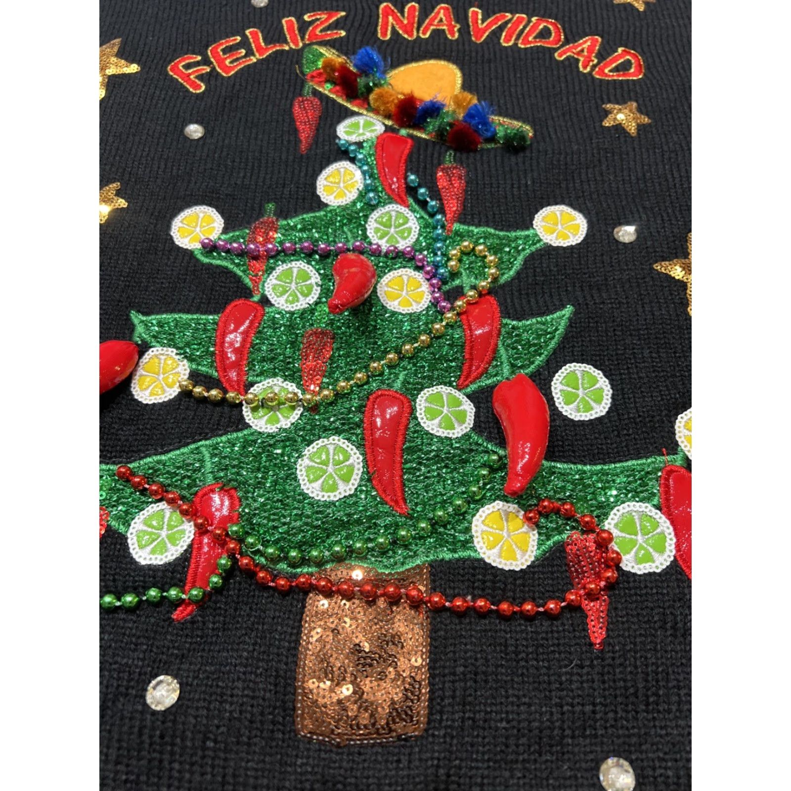 Vintage VINTAGE Holiday Time Christmas Sweater Pullover Size XL Black Womens Size XL / US 12-14 / IT 48-50 - 5 Thumbnail