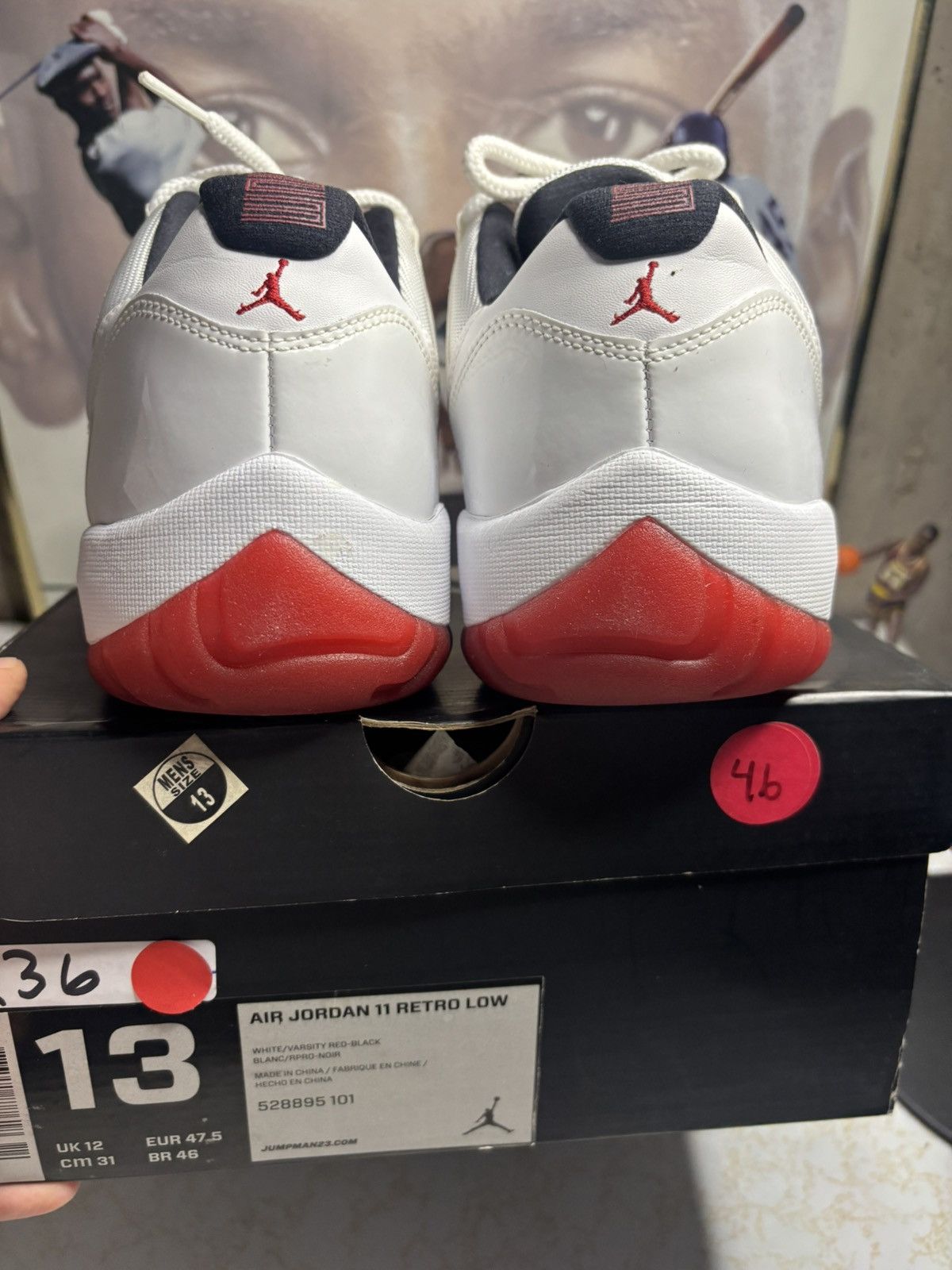 Jordan Brand Air Jordan 11 Retro Low cherry Size US 13 / EU 46 - 7 Thumbnail