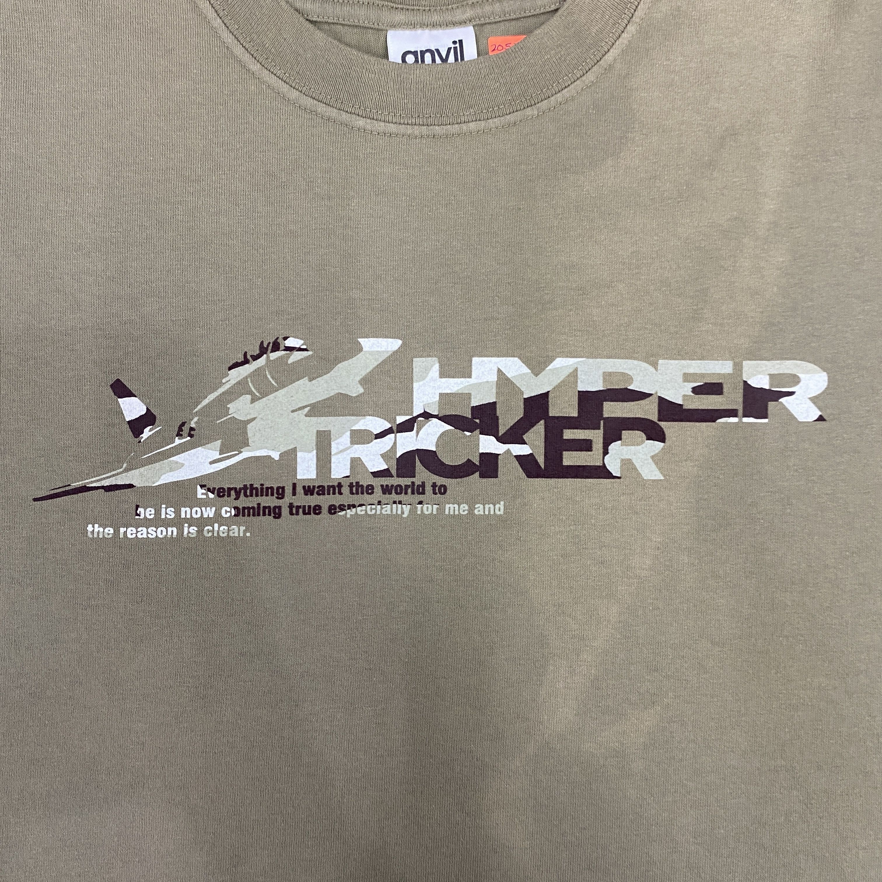 Anvil Vintage Hyper Tricker Army Tshirt - J041 Size US M / EU 48-50 / 2 - 3 Thumbnail