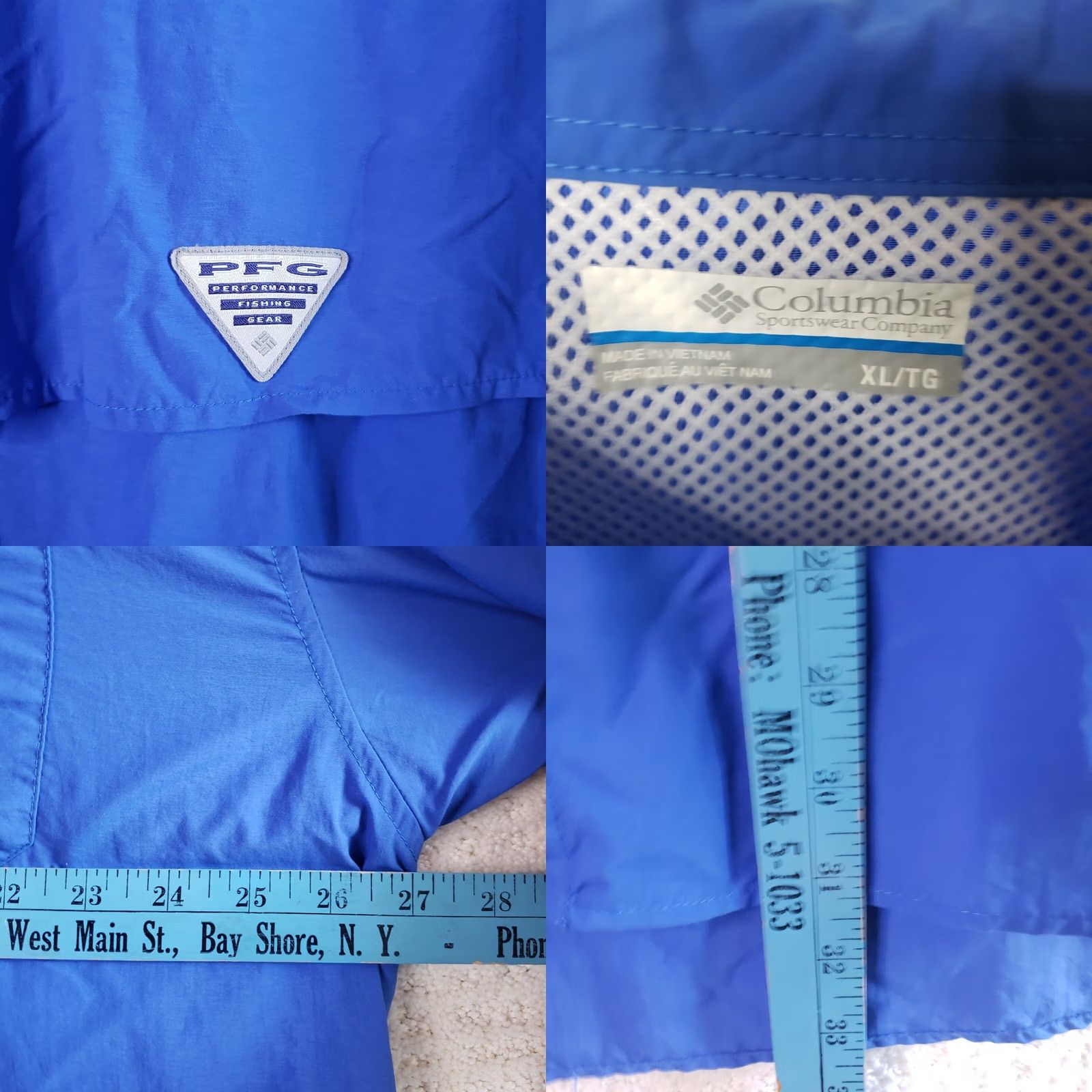 Vintage Columbia PFG Shirt Mens Blue XL Long Sleeve Button Up Fishing Size US XL / EU 56 / 4 - 8 Thumbnail