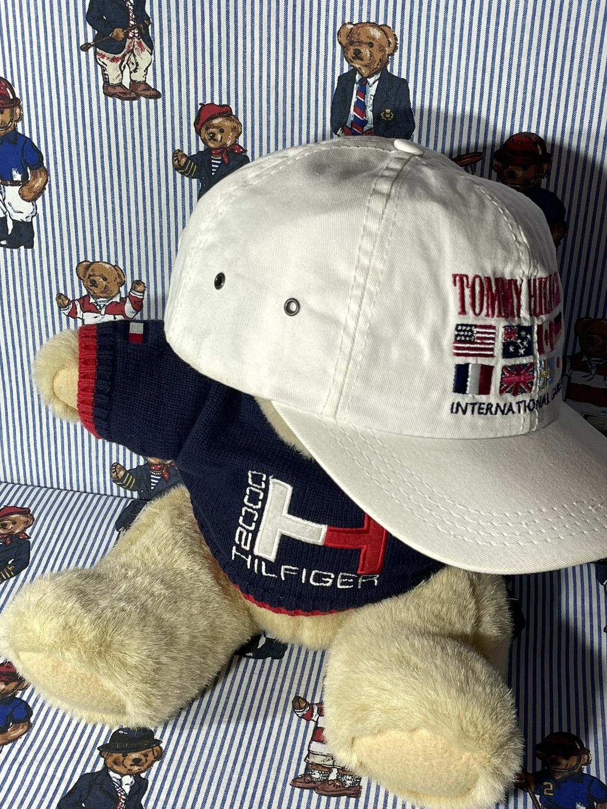 Tommy Hilfiger × Vintage Cap Tommy Hilfiger International Games OG Vintage 90’s Size ONE SIZE - 5 Thumbnail