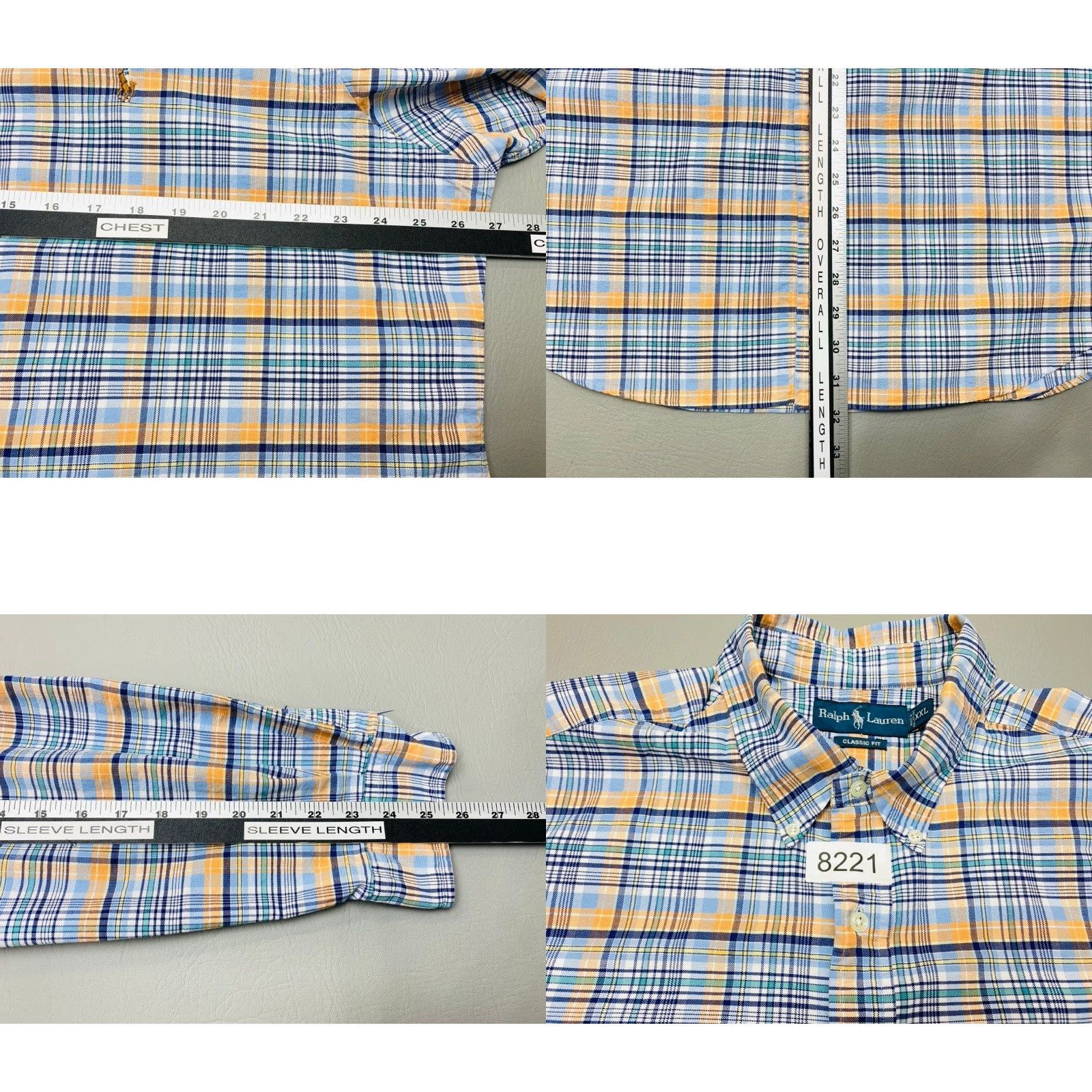 Polo Ralph Lauren Ralph Lauren Plaid Shirt Men's Size XXL Classic Fit Blue Orange School Church Size US XXL / EU 58 / 5 - 8 Thumbnail