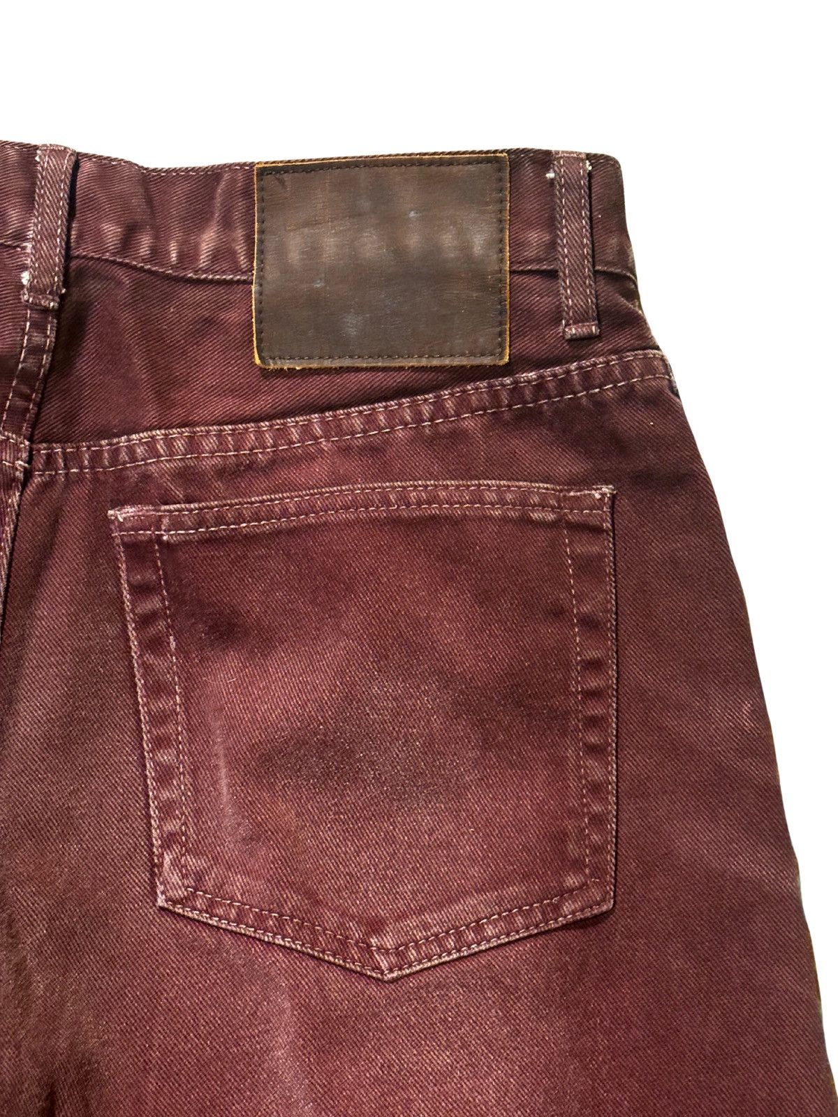 izzue Men’s brown burgundy Jeans.mj0209 Size US 31 - 6 Thumbnail