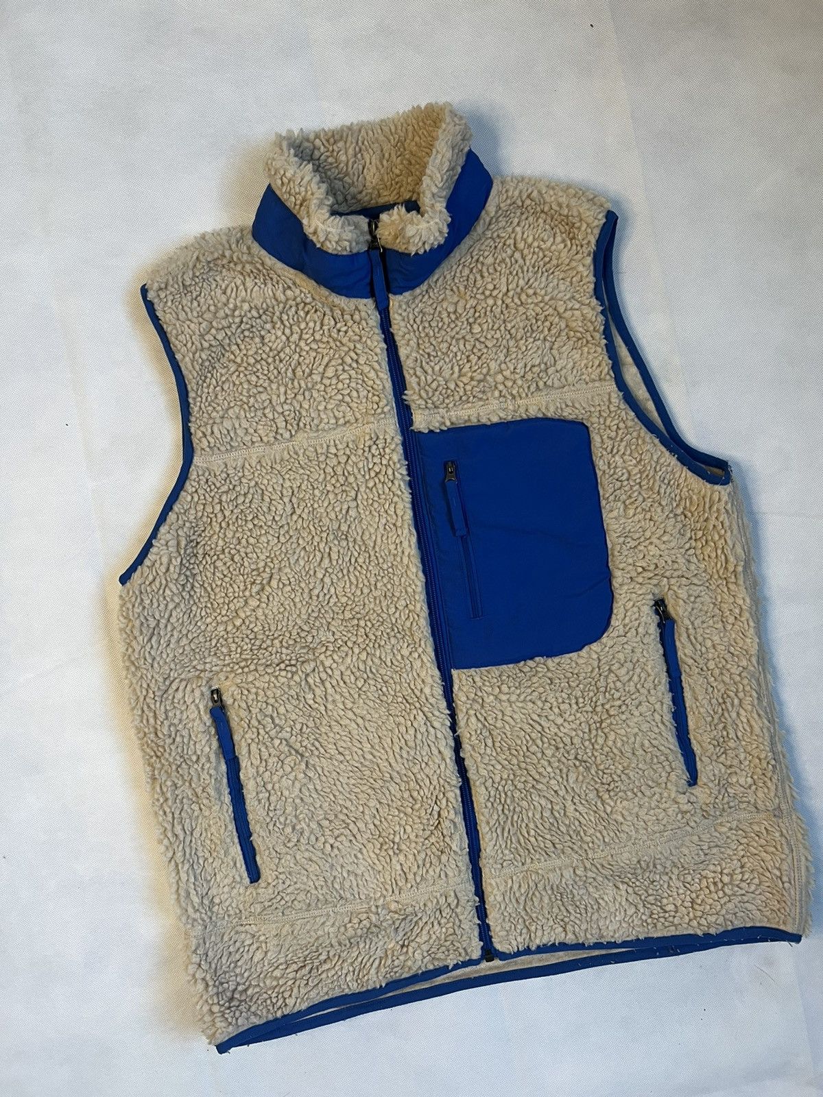 Japanese Brand Coen Tokyo Japanese Brand Beige Sherpa Fleece Outdoor Vest Size US L / EU 52-54 / 3 - 2 Thumbnail