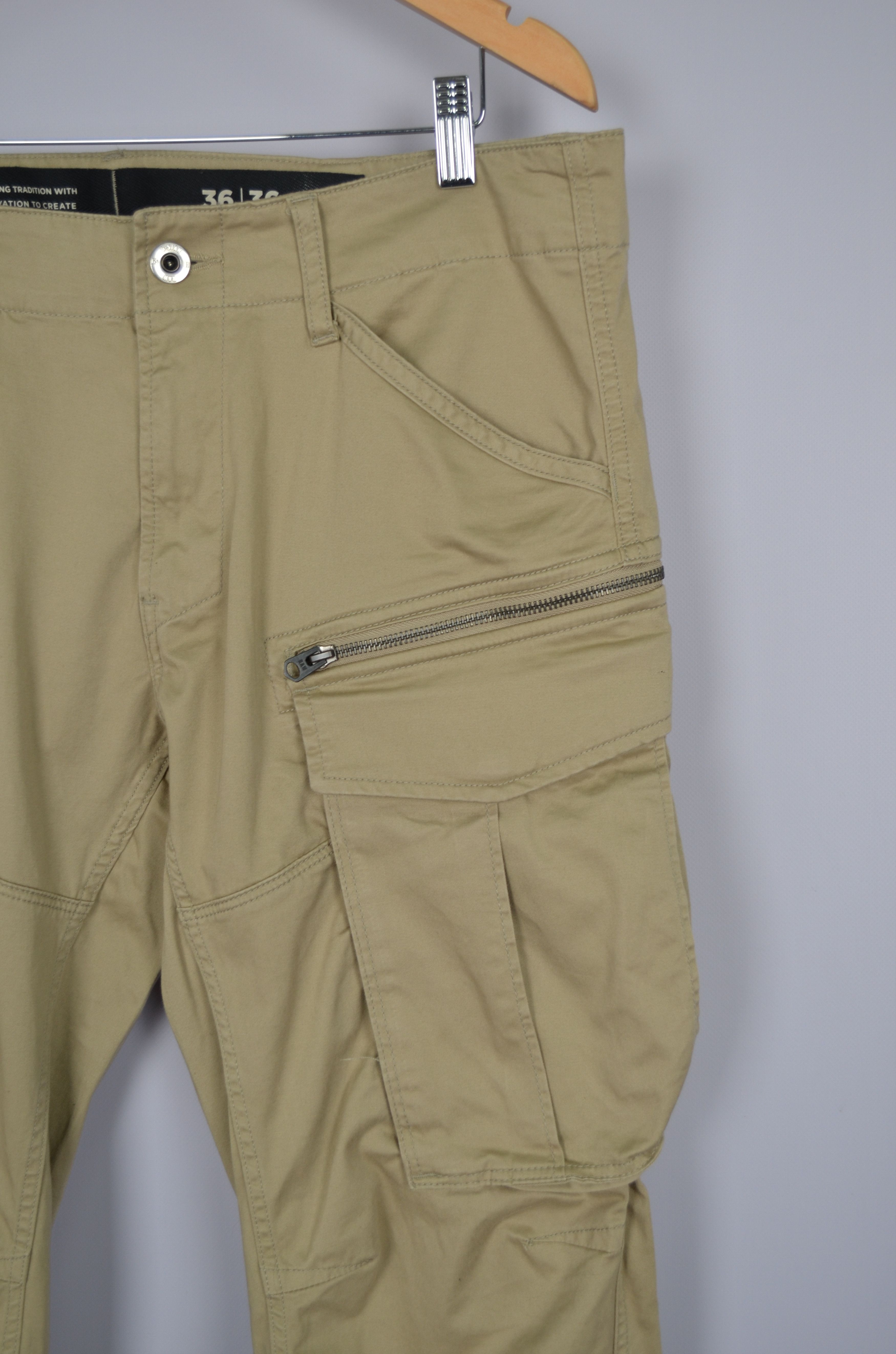 G-Star G Star Rovic Zip 3D Regular Tapered Cargo Pants Size W36 L36 Size US 36 / EU 52 - 4 Thumbnail