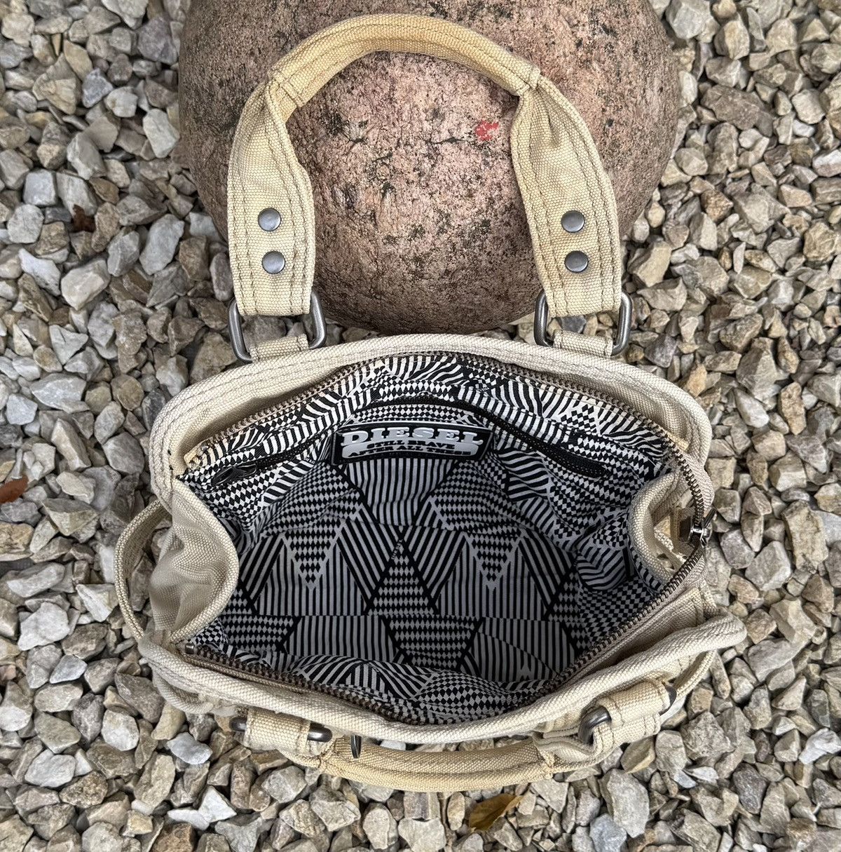 Diesel DIESEL Denim Distressed Handbag Y2K Cargo Utility Military Size ONE SIZE - 13 Thumbnail