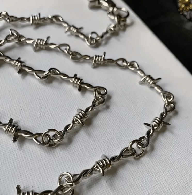 Vintage Vintage Barbed Wire Wallet Chain 22" Size ONE SIZE - 2 Thumbnail