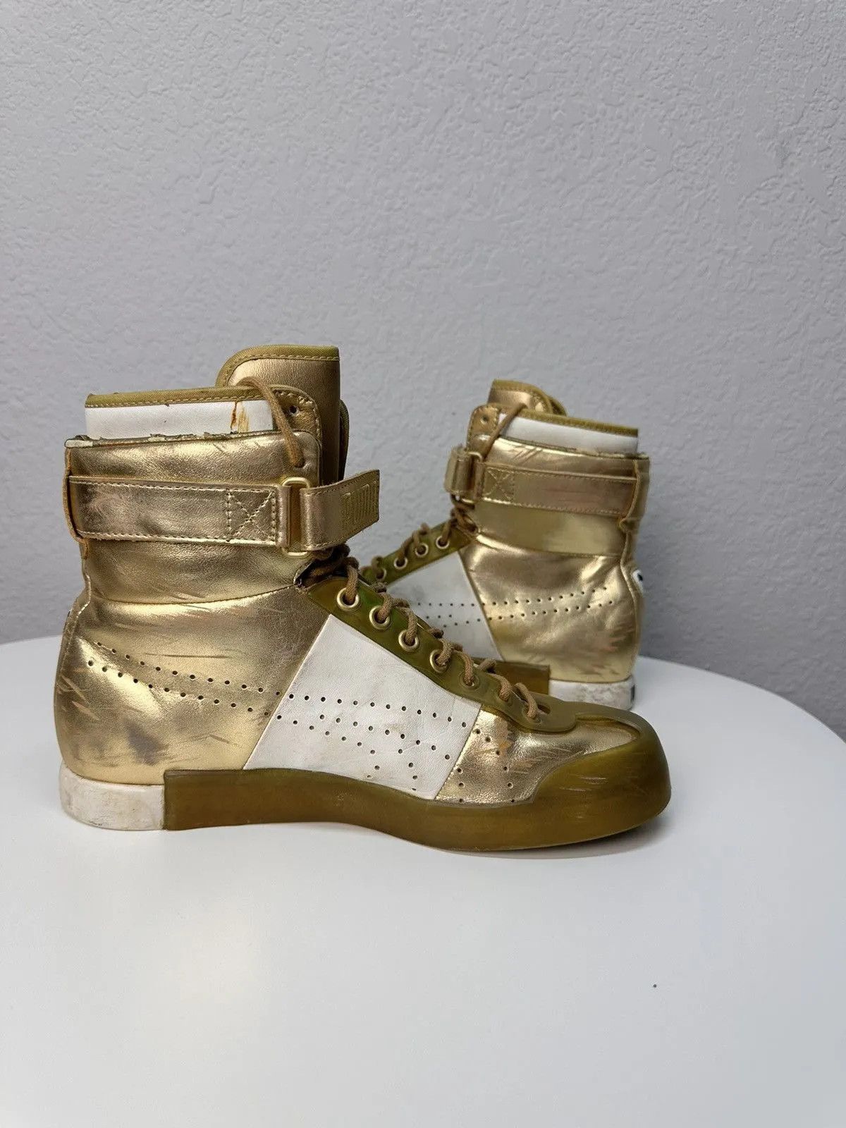 Puma Vintage Puma Japan High Shoes Leather Boots Design Mihara Size US 7 / EU 40 - 9 Thumbnail