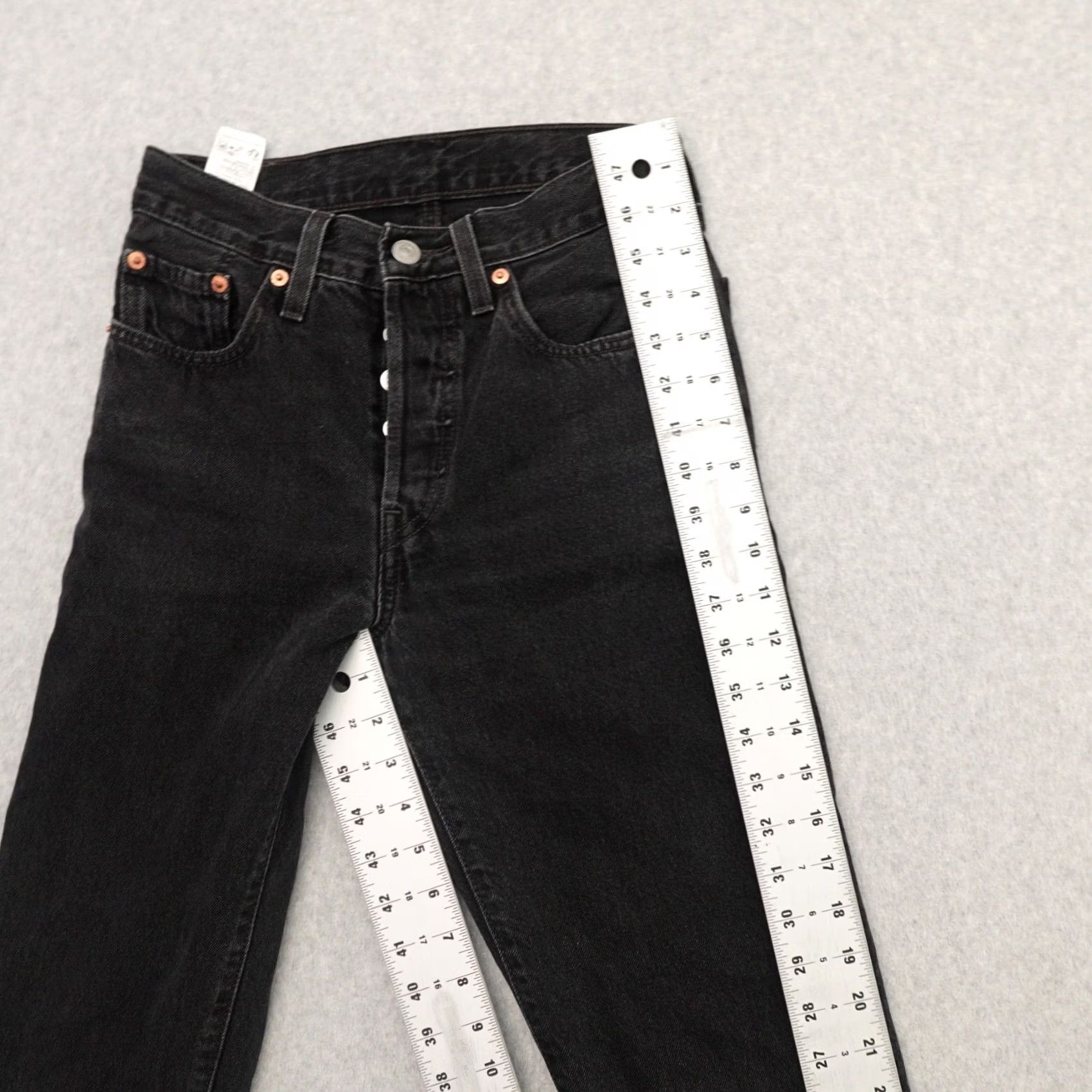 Levi's Levi's 501 Jeans Womens 24 (24X25) Black Cotton Denim Straight 90s Vintage Brand Size 24 Womens Jeans Jeans Size 42" / US 20 - 6 Thumbnail