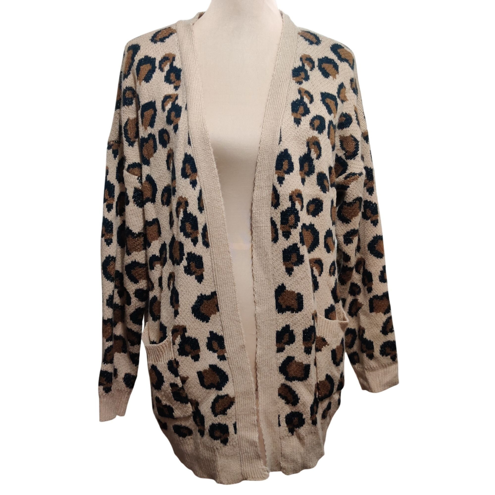 Other Hayden LA Medium Large Leopard Print Open Front Longline Car Size M / US 6-8 / IT 42-44 - 1 Thumbnail