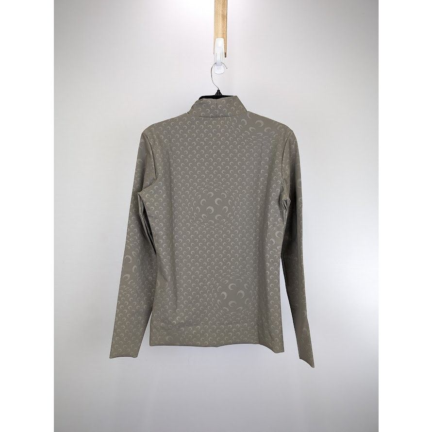 Marine Serre o1rshd1 Patterned Long Sleeve T-Shirt in Tan Size US L / EU 52-54 / 3 - 8 Thumbnail