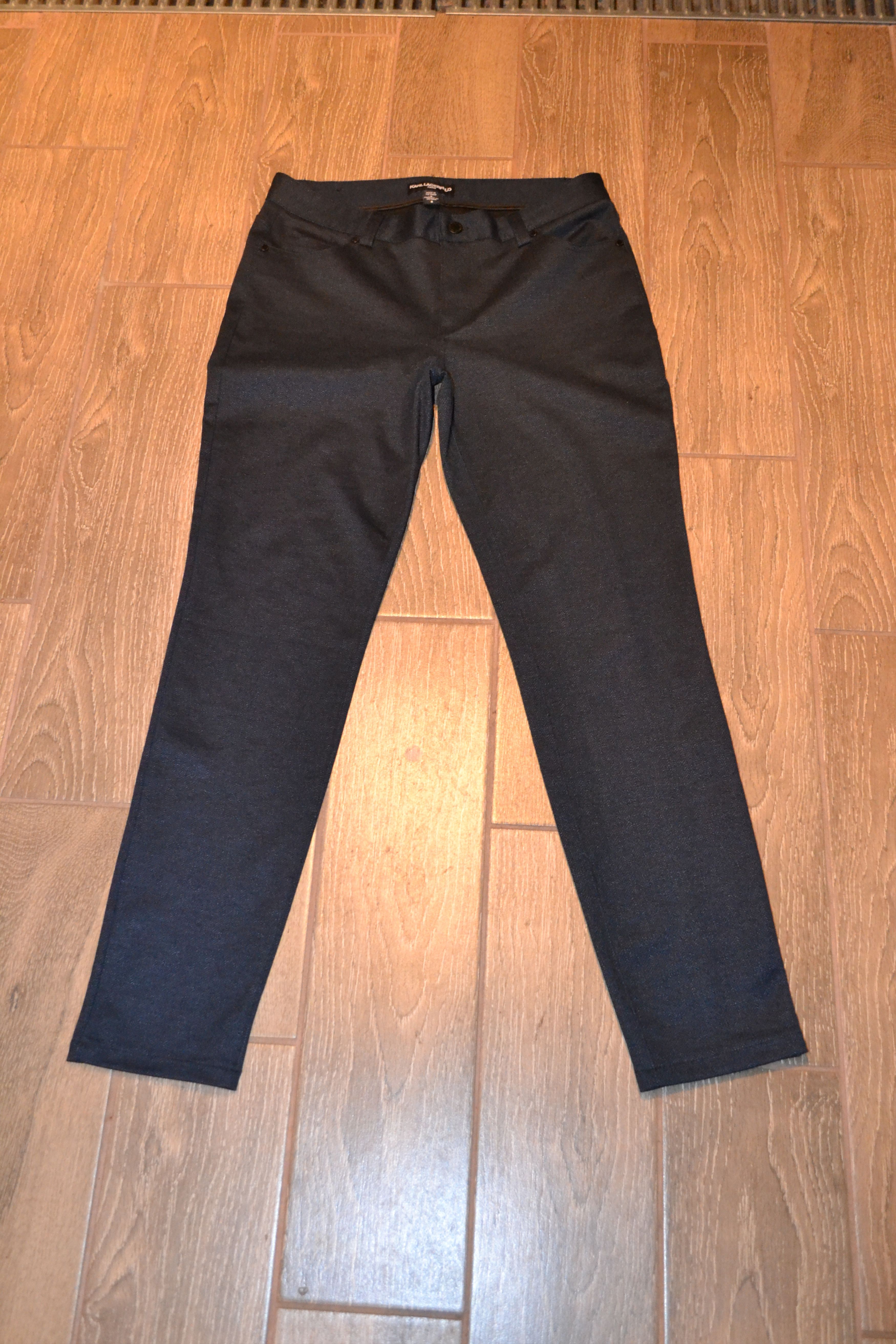 Karl Lagerfeld karl lagerfeld paris mens slim fit black trousers w31 Size US 31 - 2 Thumbnail